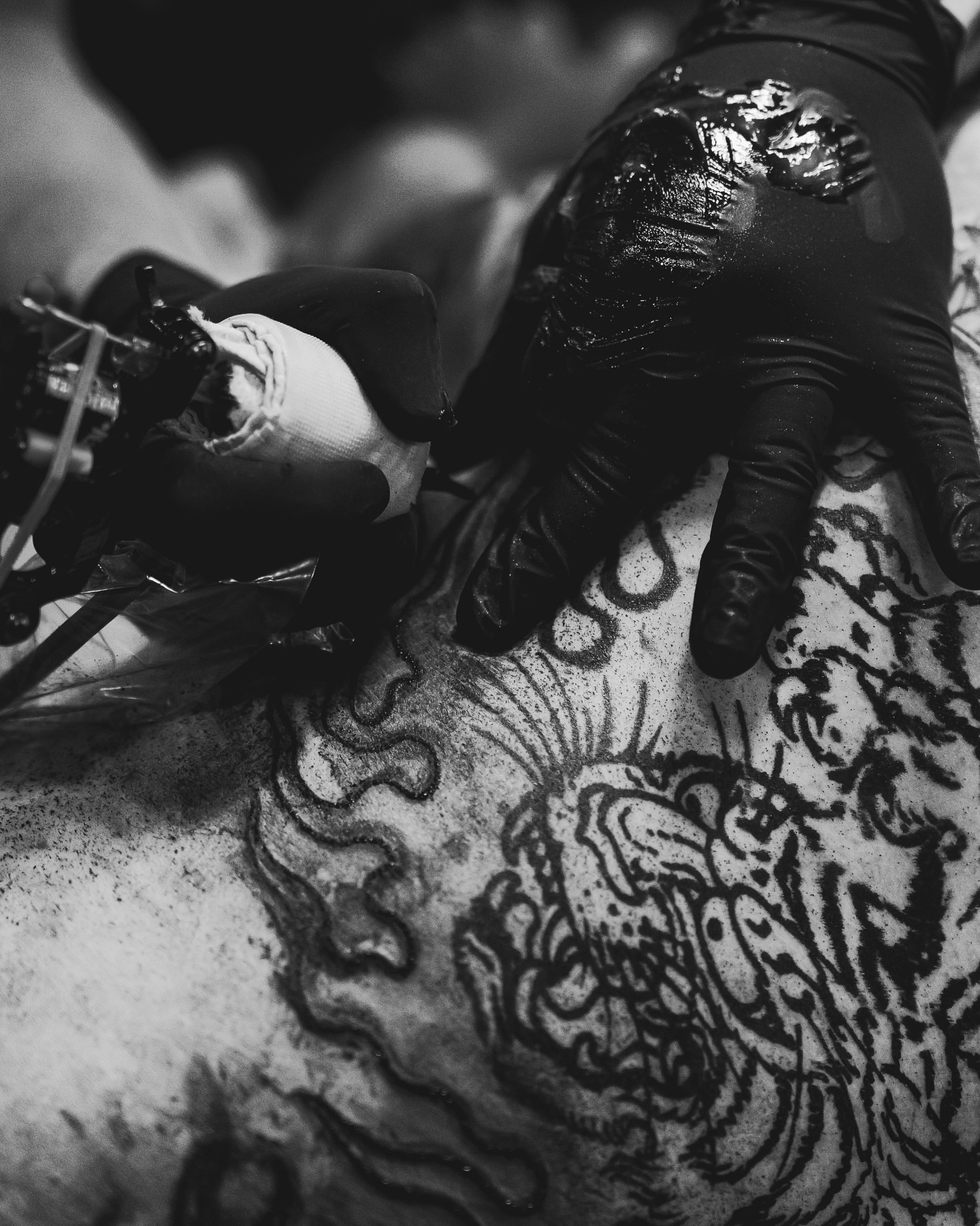 Tattoo by @connalcreates — black_and_grey