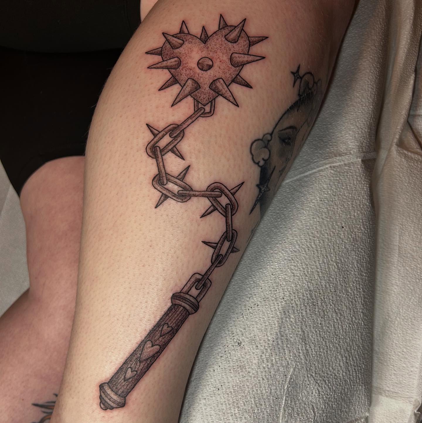 Tattoo by @inkslingingtattoo โ black_and_grey, dark_realism