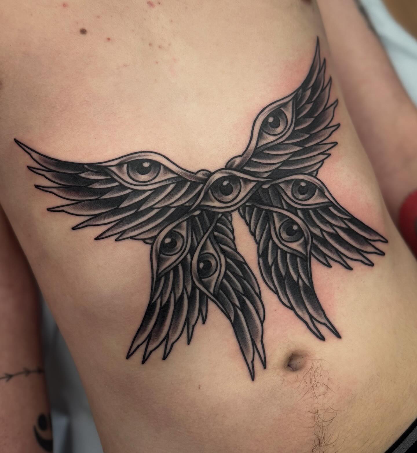 Tattoo by @babcocktattoo — black_and_grey, geometric