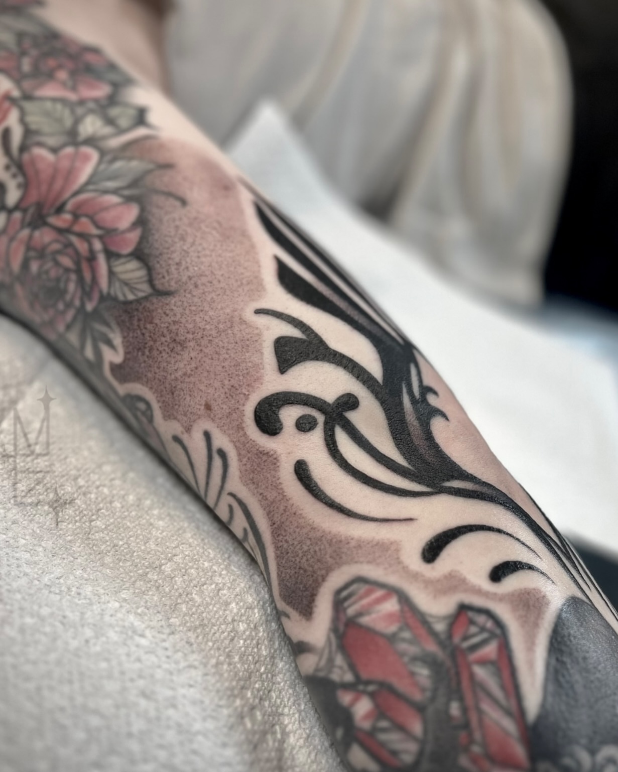 Tattoo by @maya_zink — black_and_grey, tribal