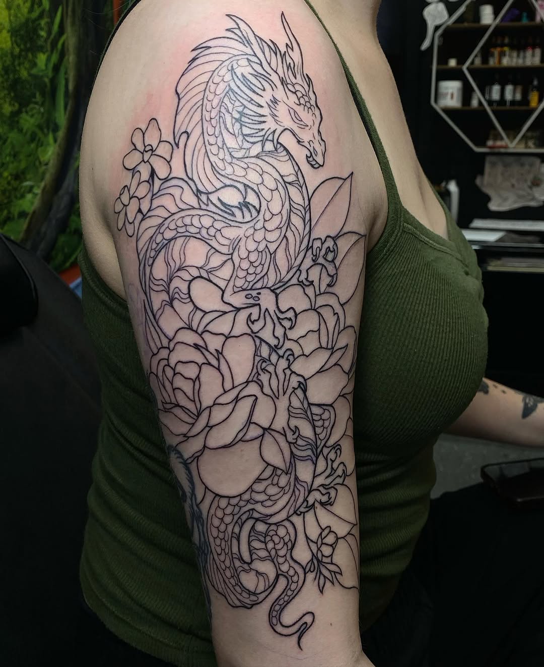 Tattoo by @madfrogs.tattooz β japanese_irezumi, blackwork