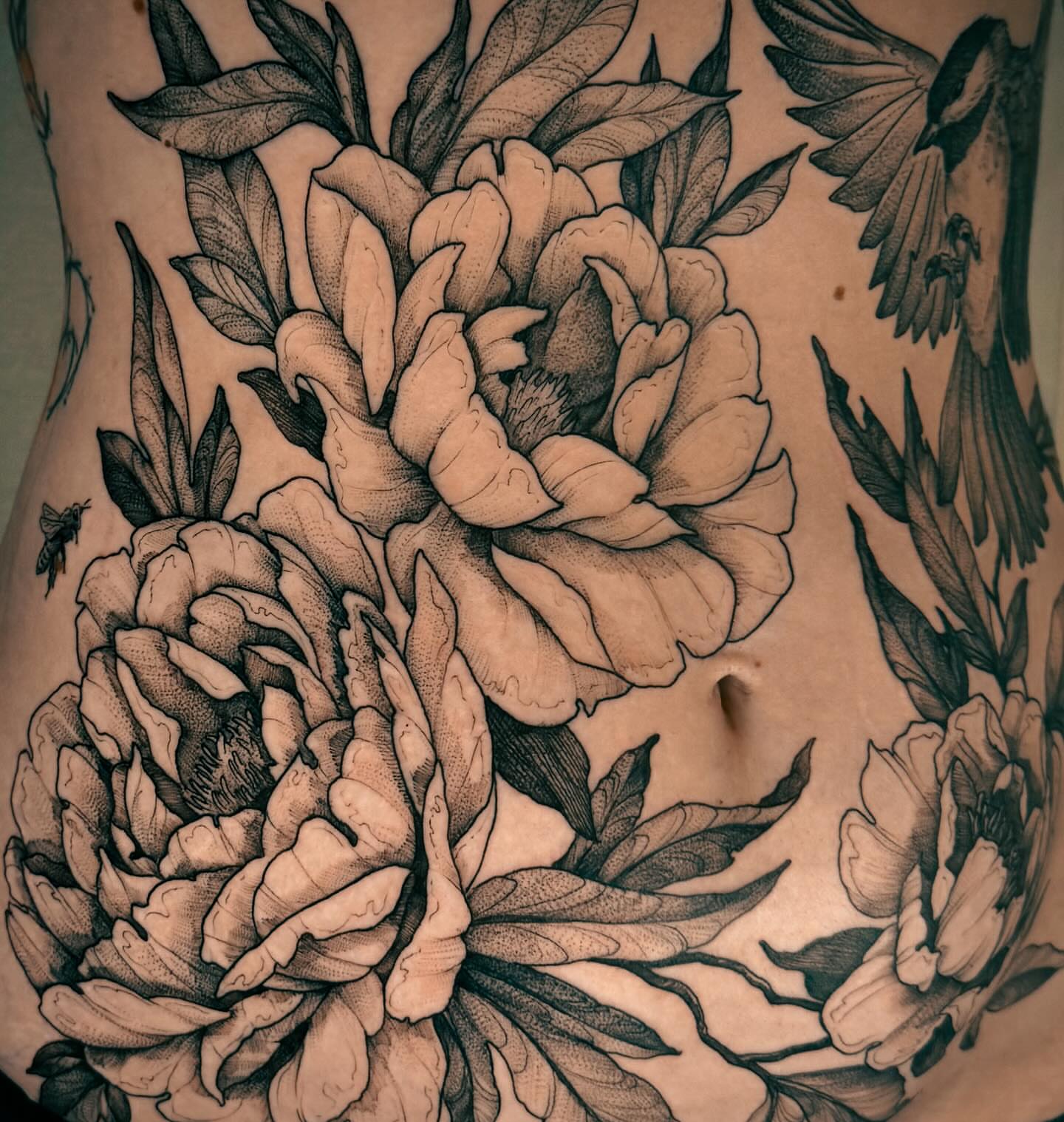 Tattoo by @fortytwojudges — black_and_grey, realism