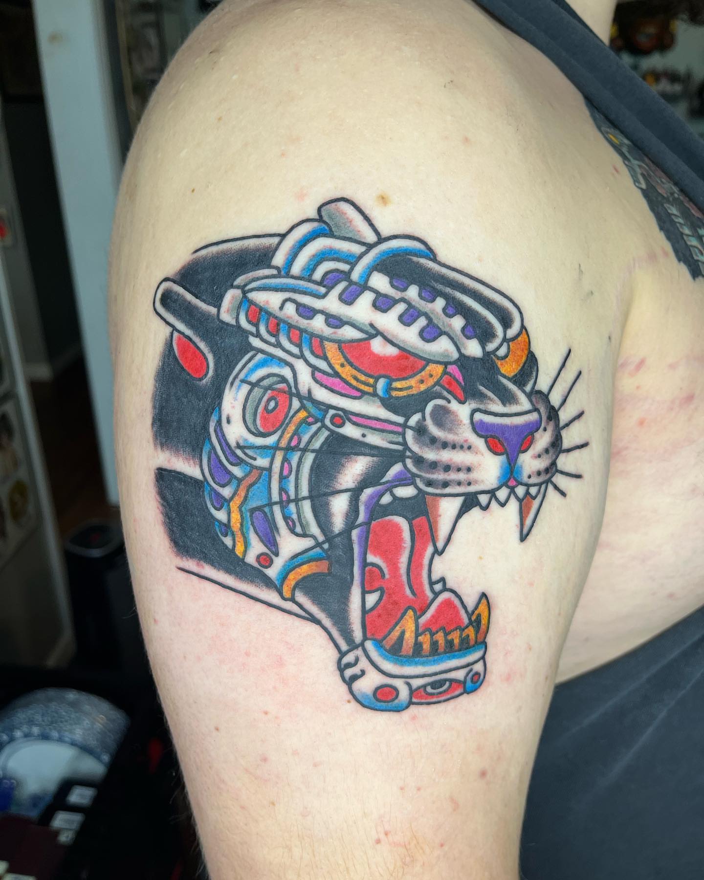 Tattoo by @tattooskii — american_traditional, geometric
