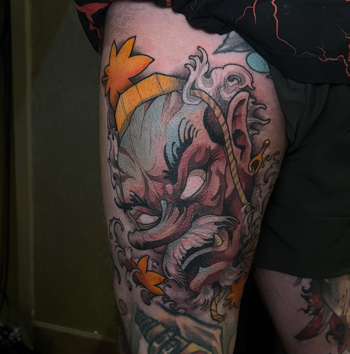 Tattoo by @weekstattoo — american_traditional, dotwork