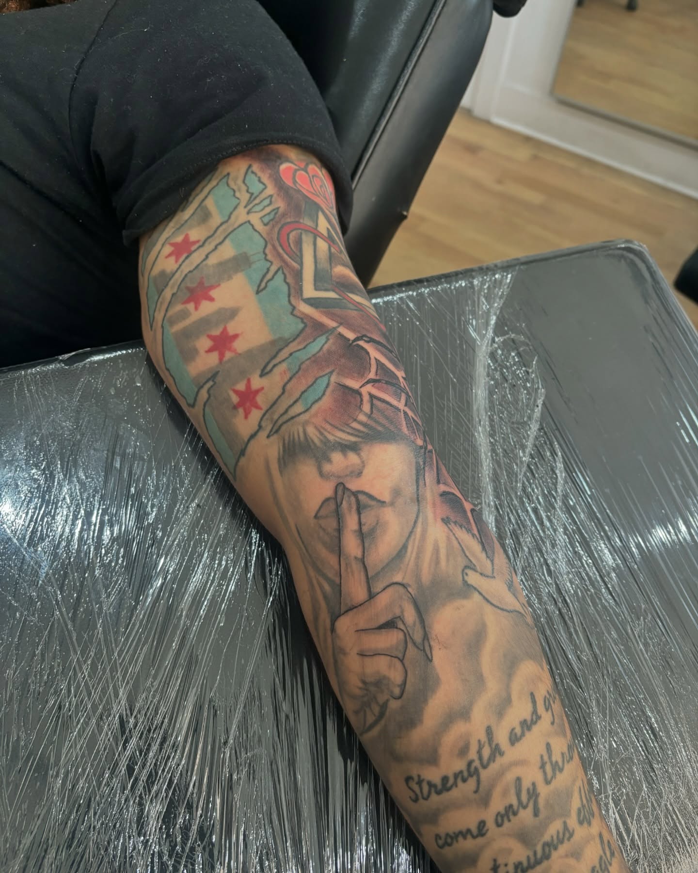 Tattoo by @teeski_ink — american_traditional, realism