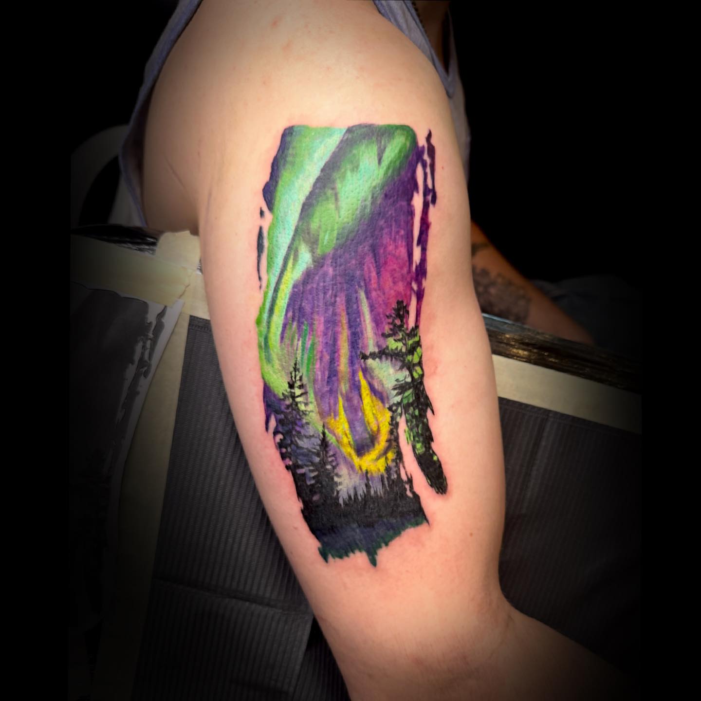 Tattoo by @janai.artistry — watercolor