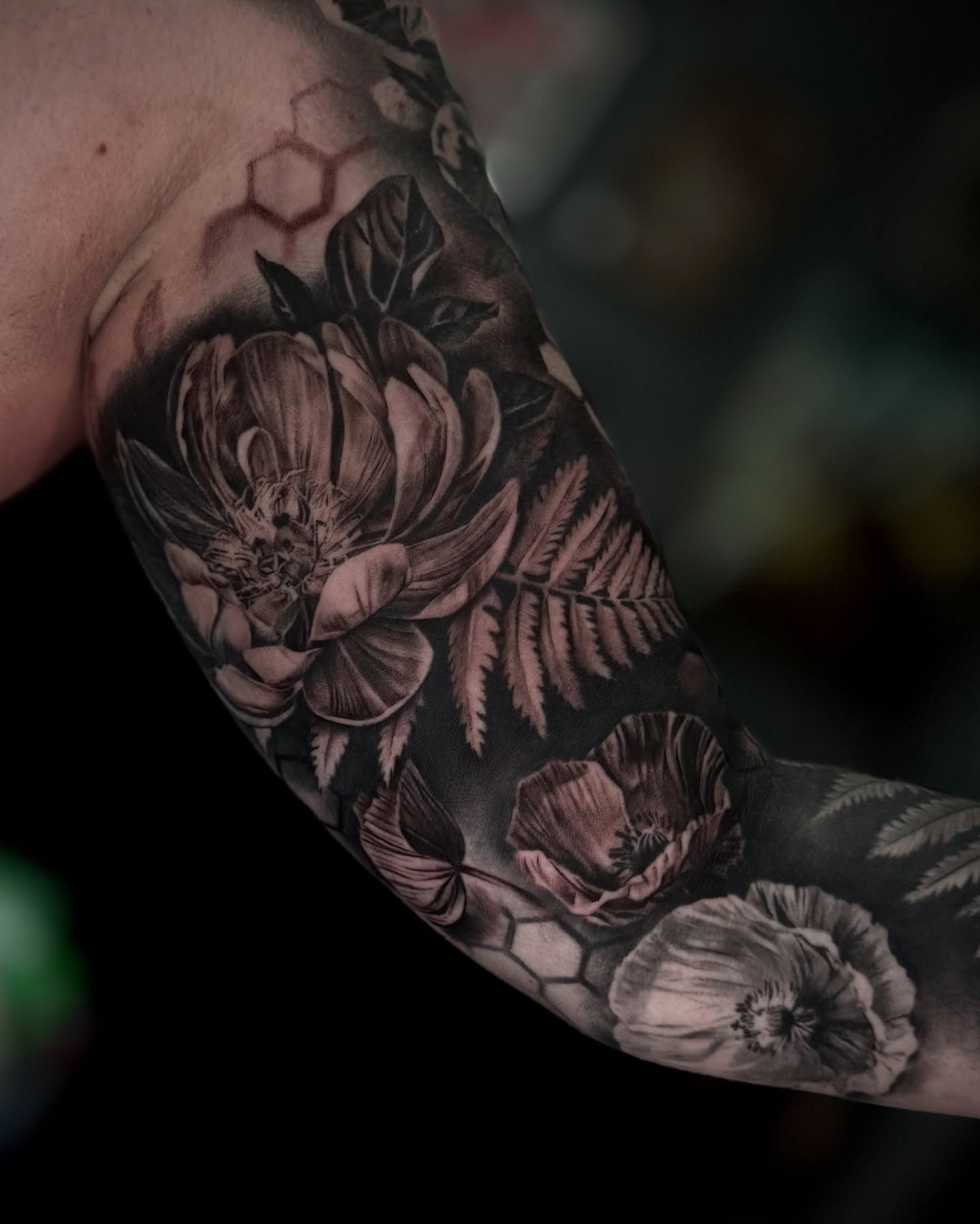 Tattoo by @caroline_yurek_tattoo — black_and_grey, realism