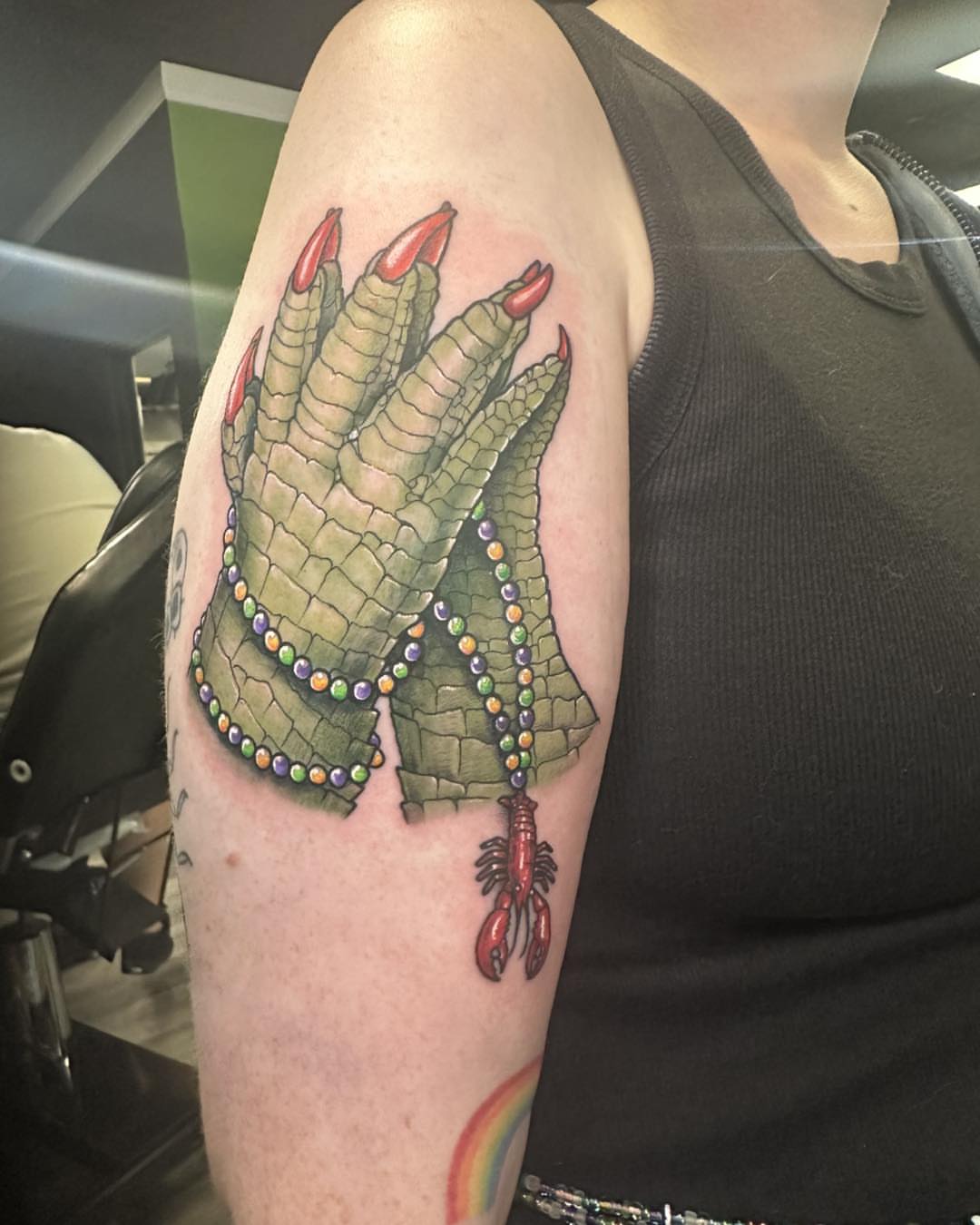 Tattoo by @sailorlori — realism, dotwork