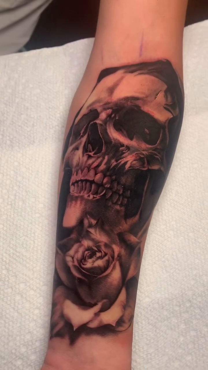Tattoo by @rorystats — realism, black_and_grey