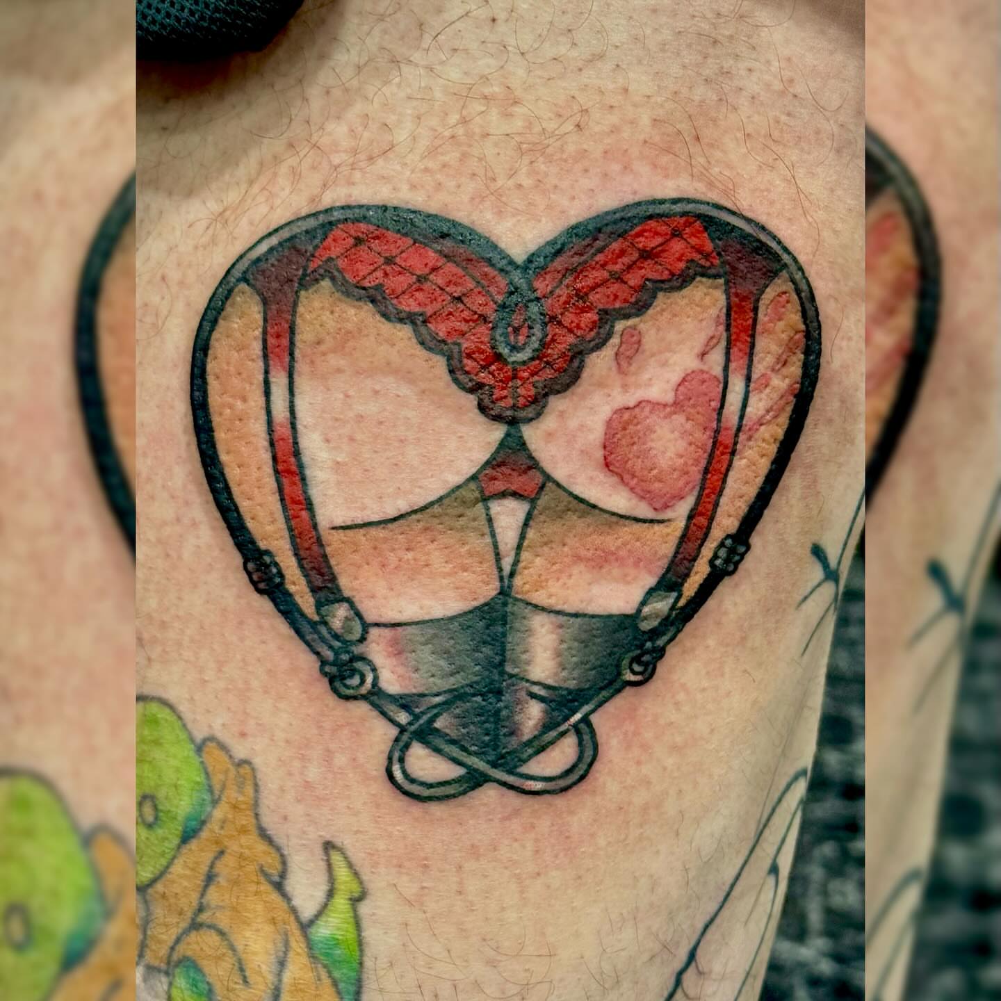 Tattoo by @gabipaigeee — geometric, watercolor