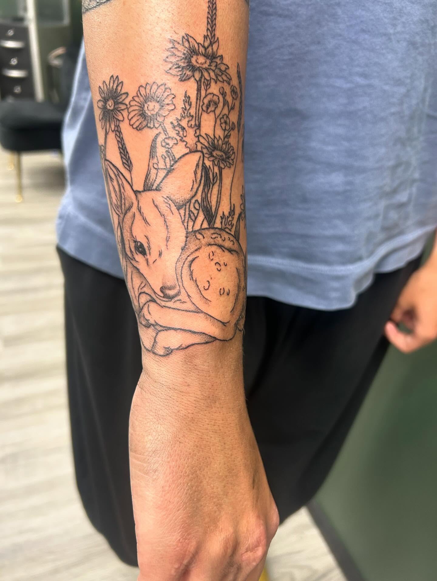 Tattoo by @emmysartemporium — black_and_grey