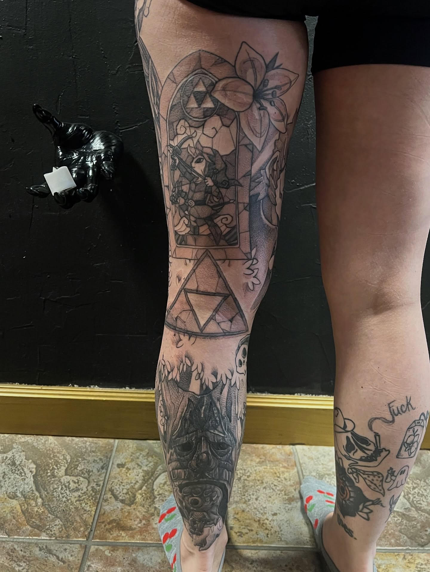 Tattoo by @katrina_oke — black_and_grey, geometric