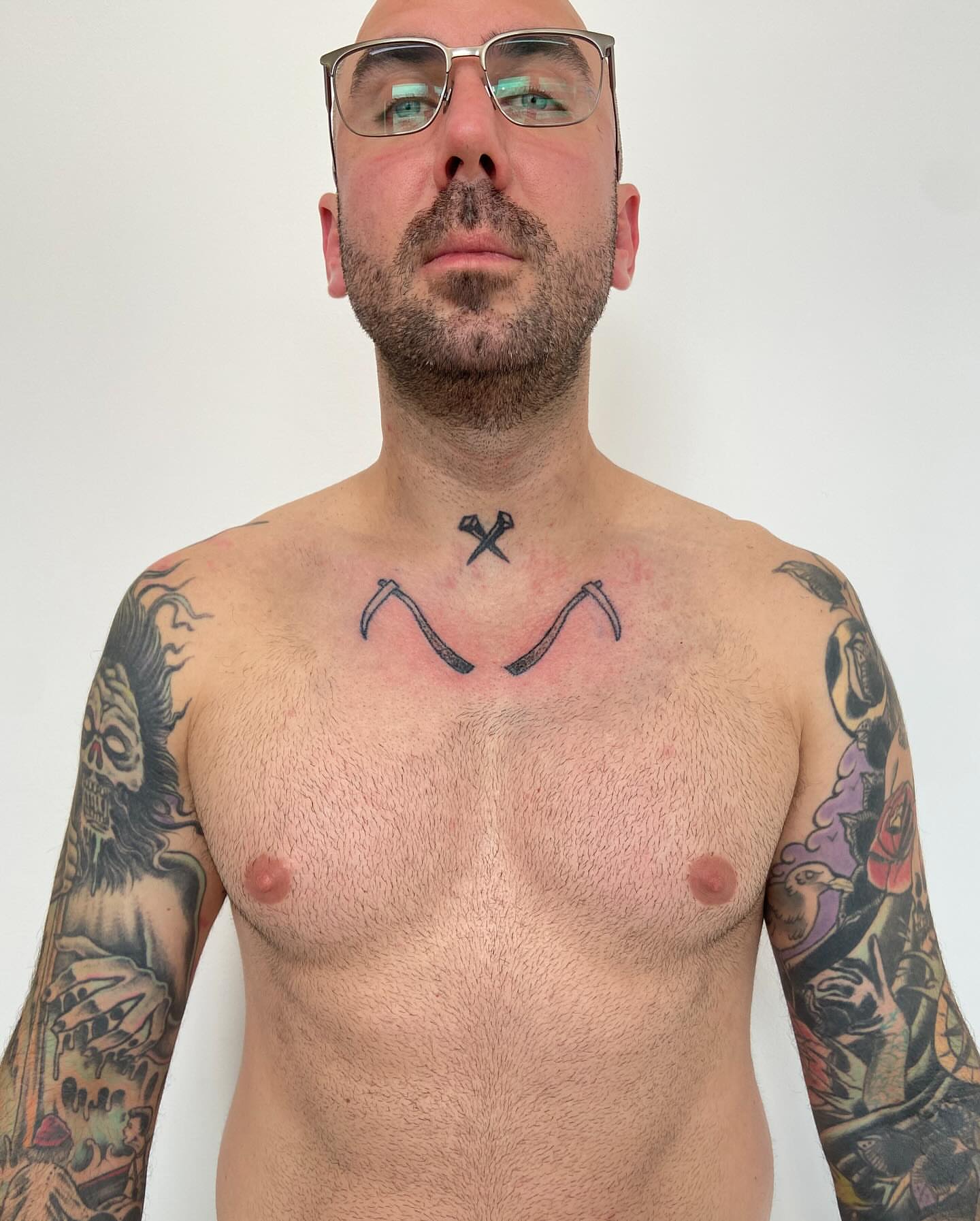 Tattoo by @deadboypokes — black_and_grey