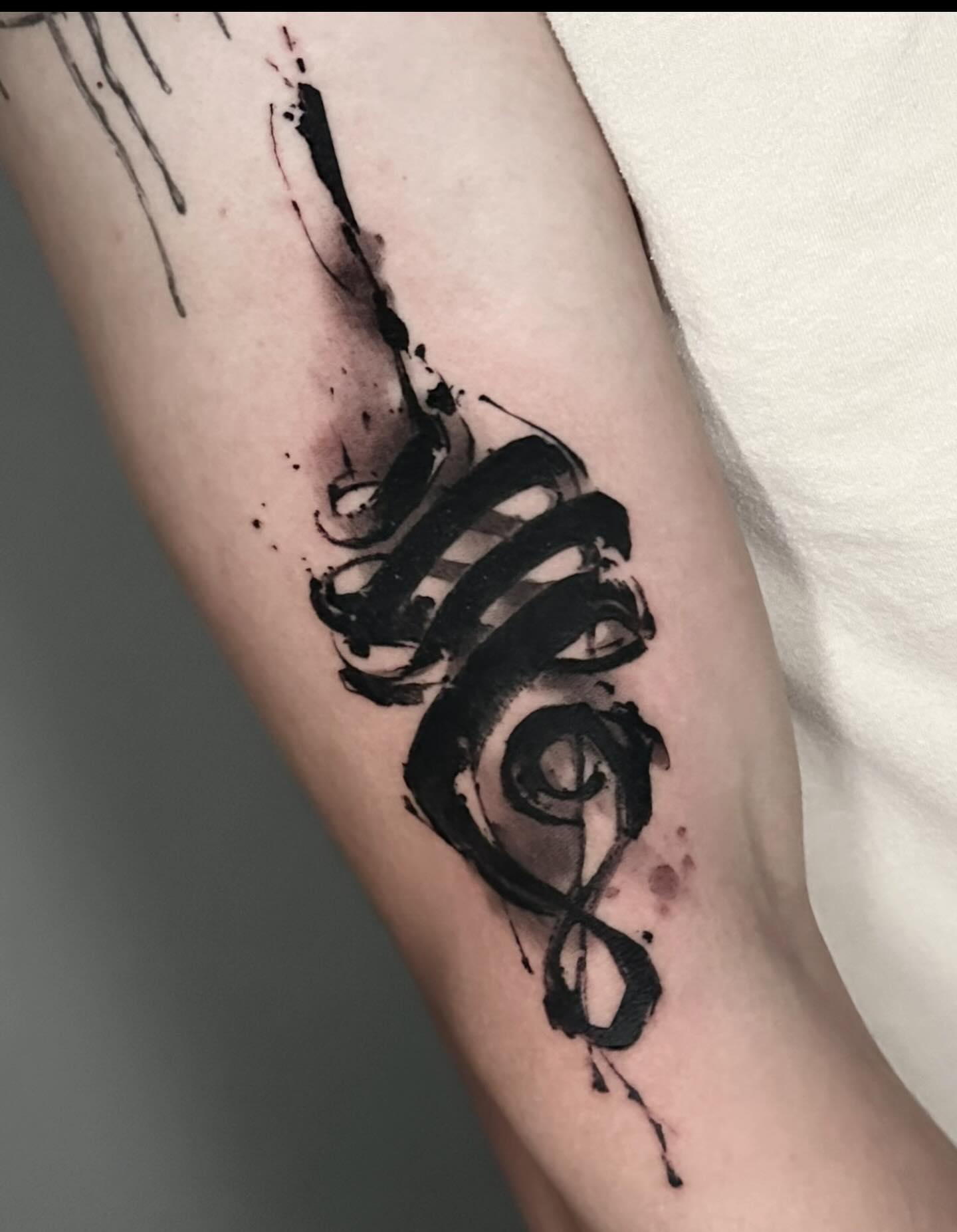 Tattoo by @nathanadsitart — black_and_grey, watercolor