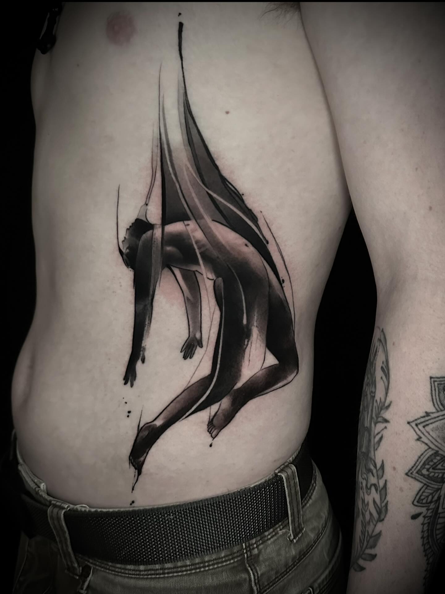 Tattoo by @nathanadsitart — black_and_grey, realism