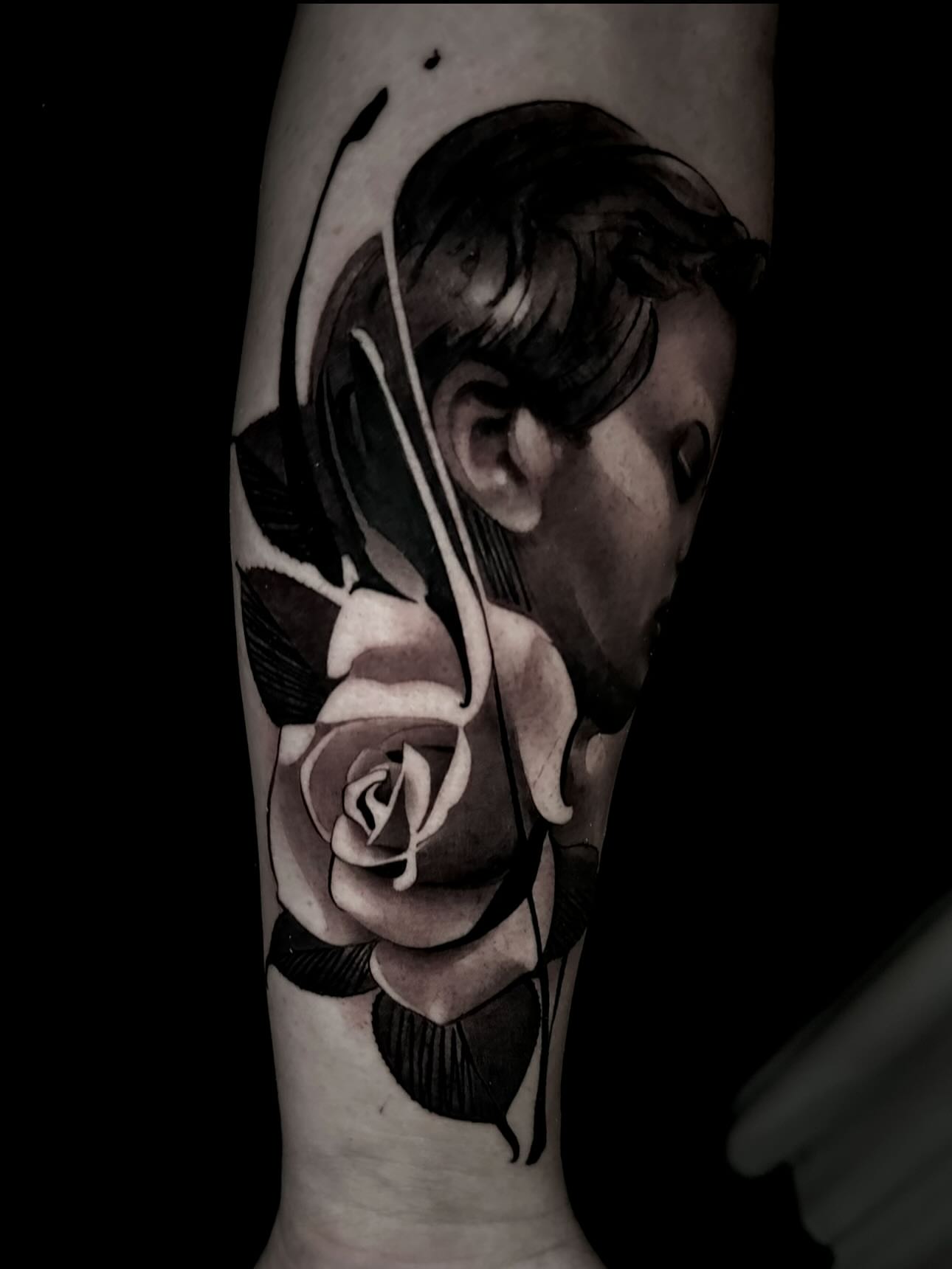 Tattoo by @nathanadsitart — black_and_grey, realism