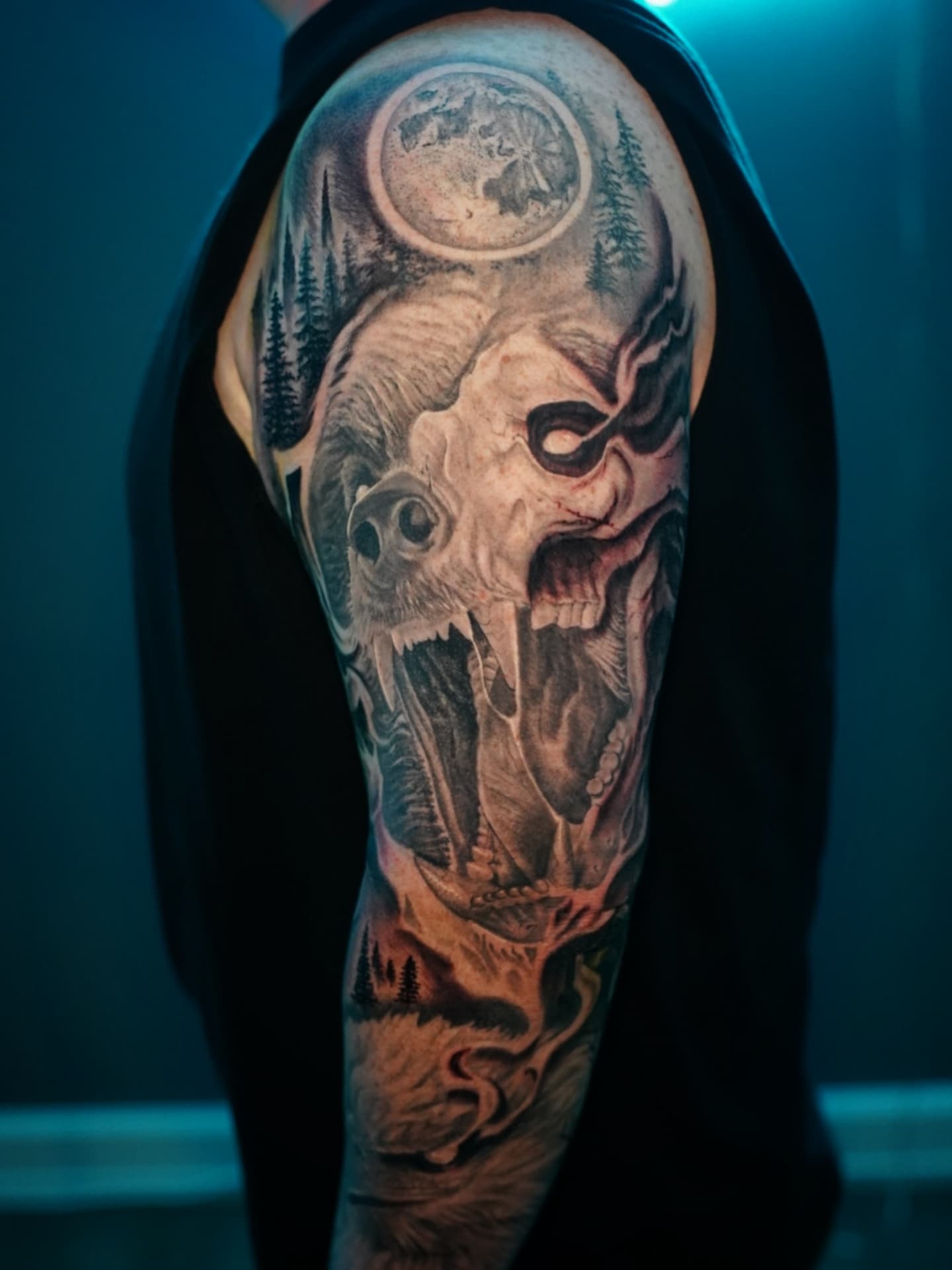 Tattoo by @kevinavila_tattoos — dark_realism