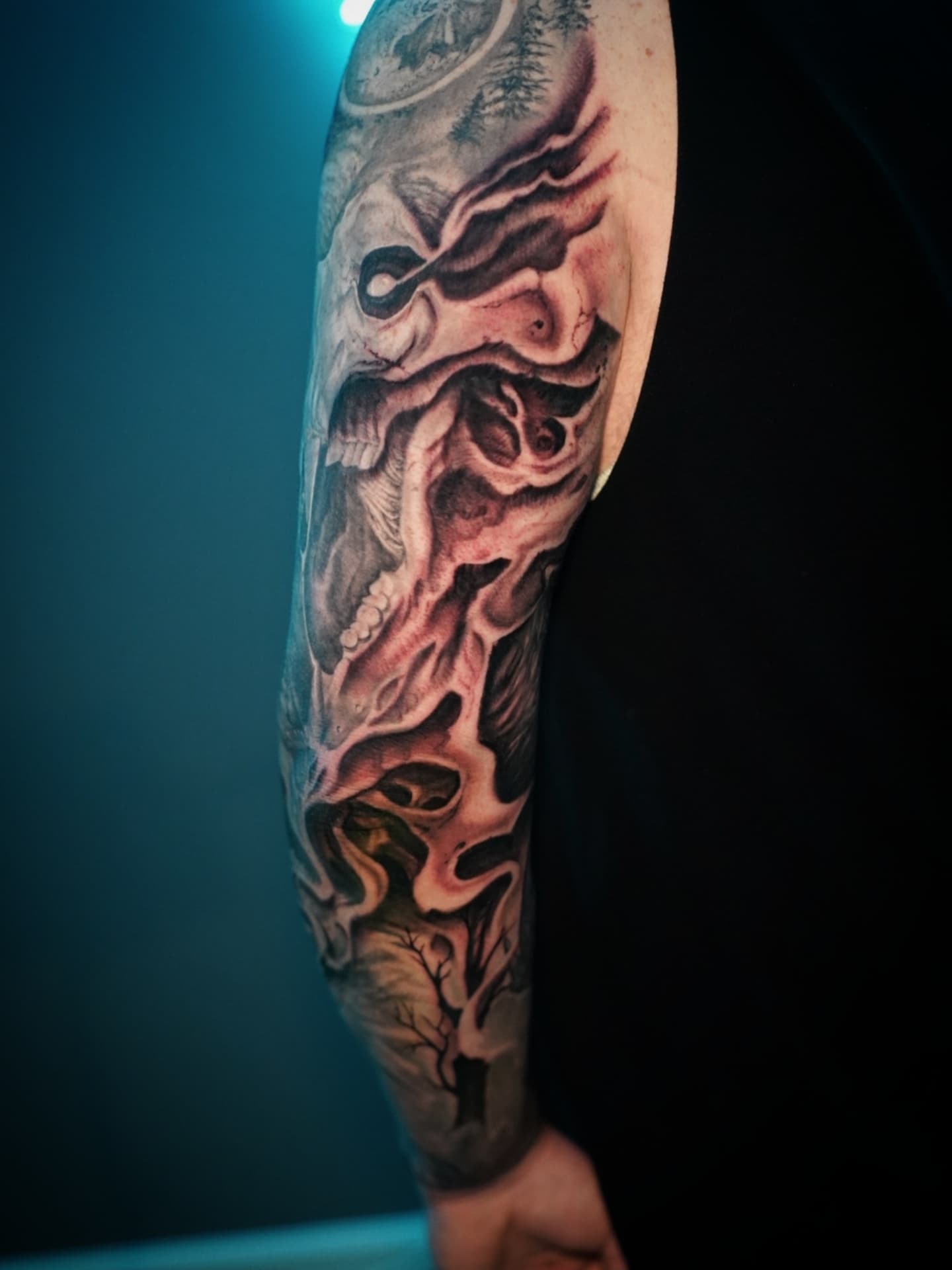 Tattoo by @kevinavila_tattoos — dark_realism