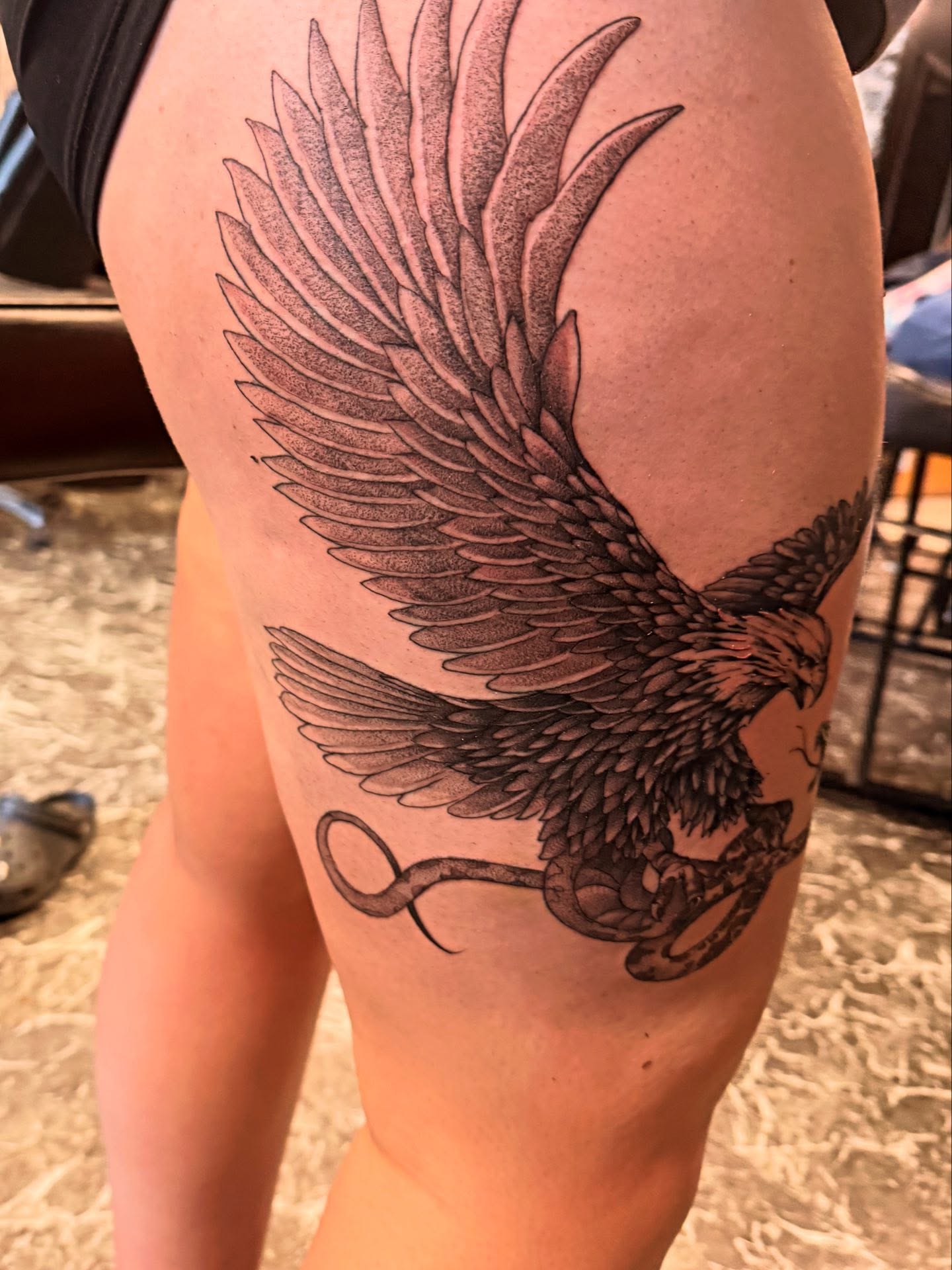 Tattoo by @scottys_ink315 — dotwork, realism