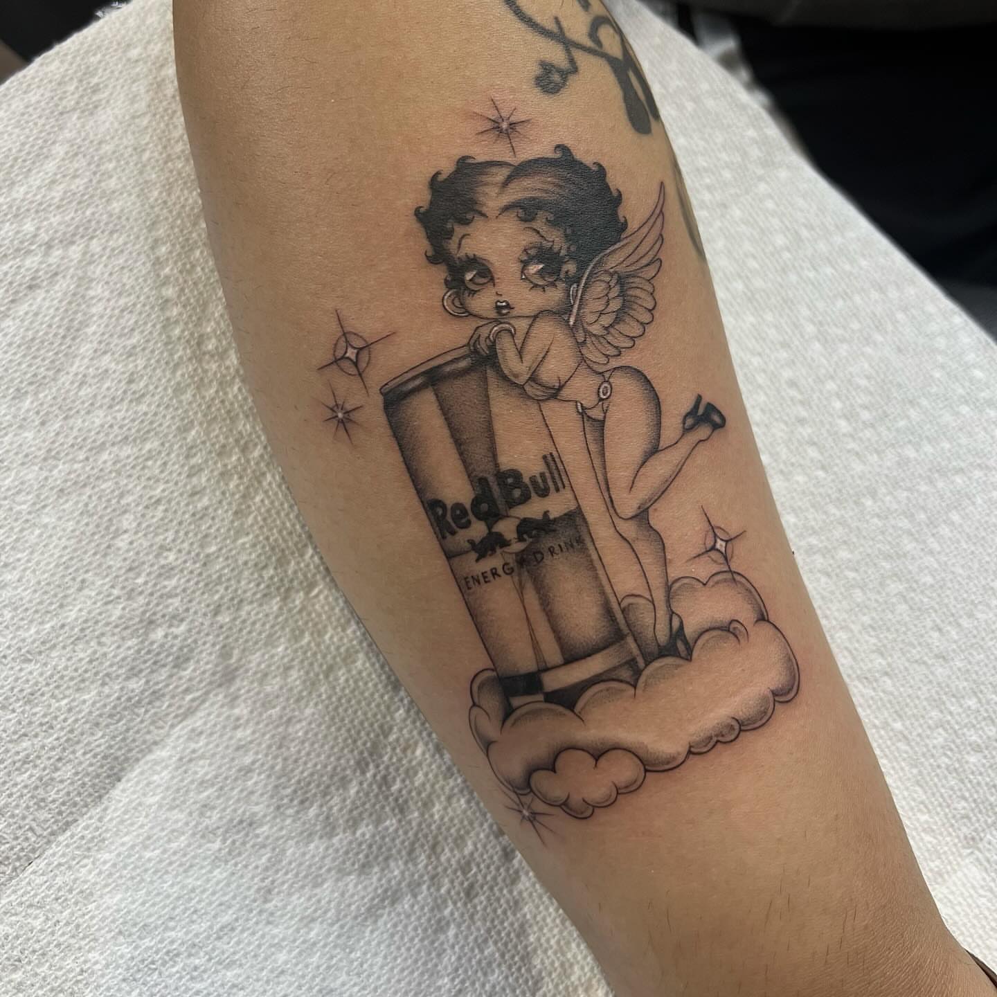 Tattoo by @dvminiquex โ black_and_grey