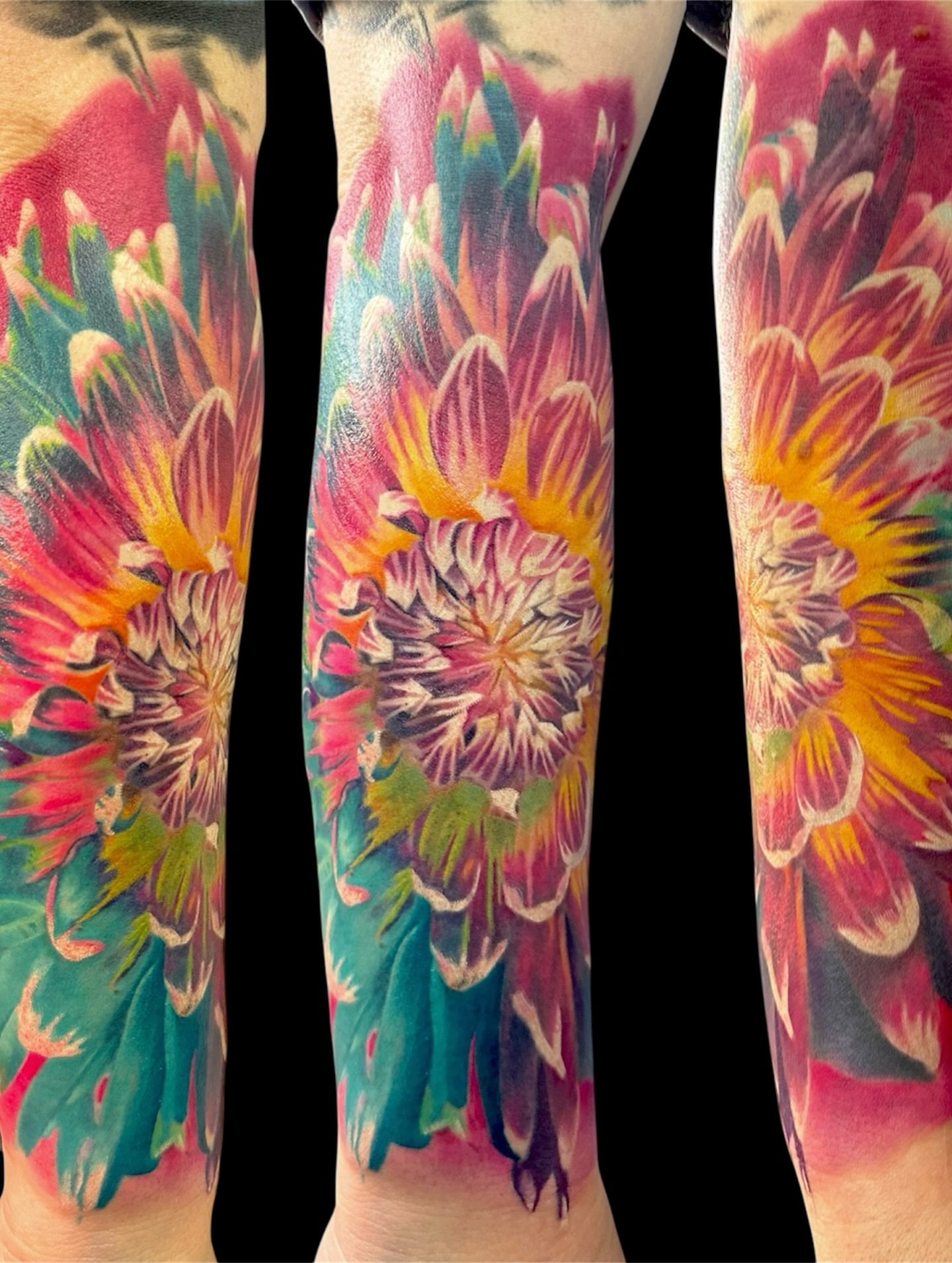 Tattoo by @calebwhitetattoos — watercolor, realism