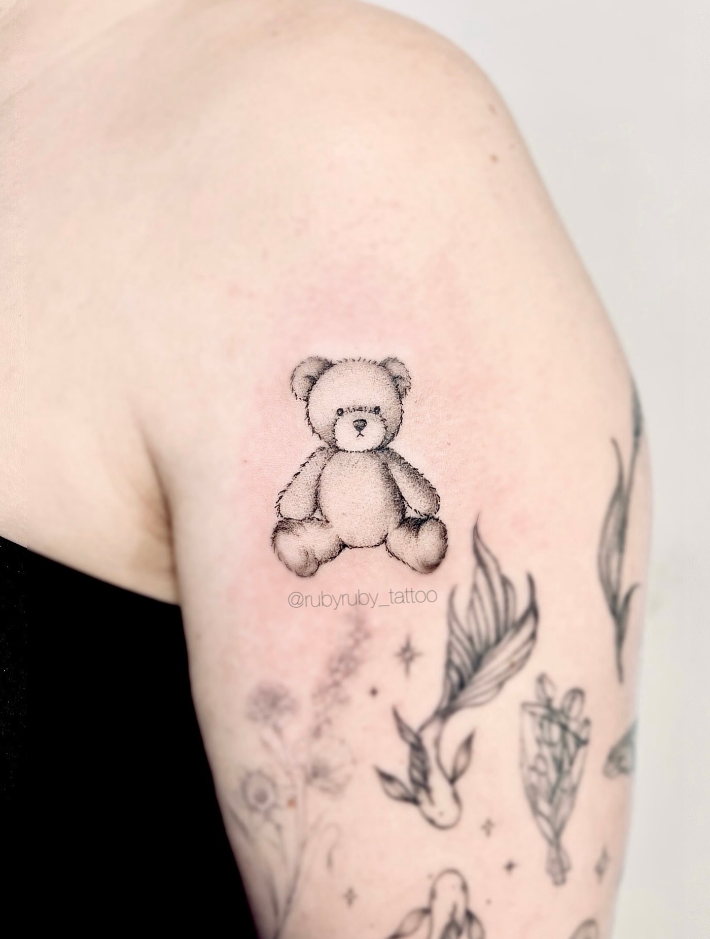 Tattoo by @rubyruby_tattoo — black_and_grey