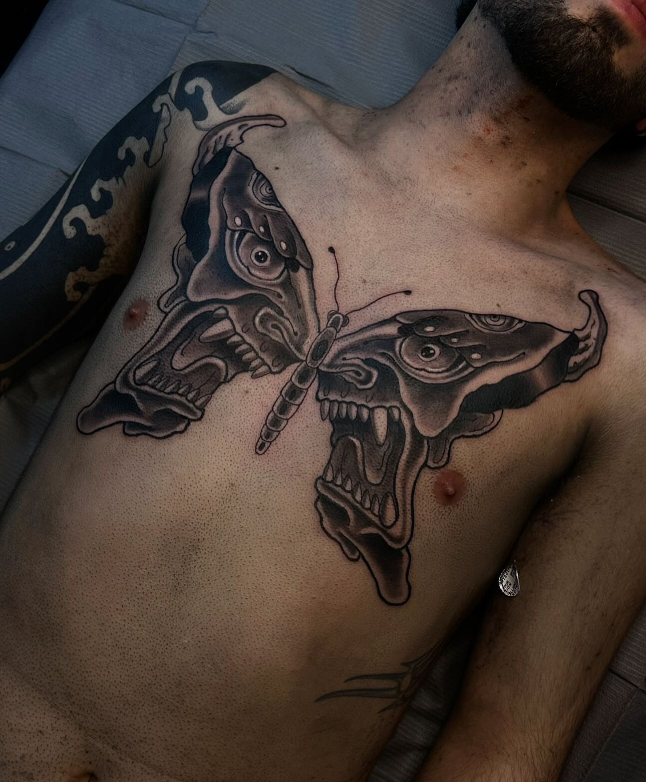 Tattoo by @picaflor.tattooer — black_and_grey, realism