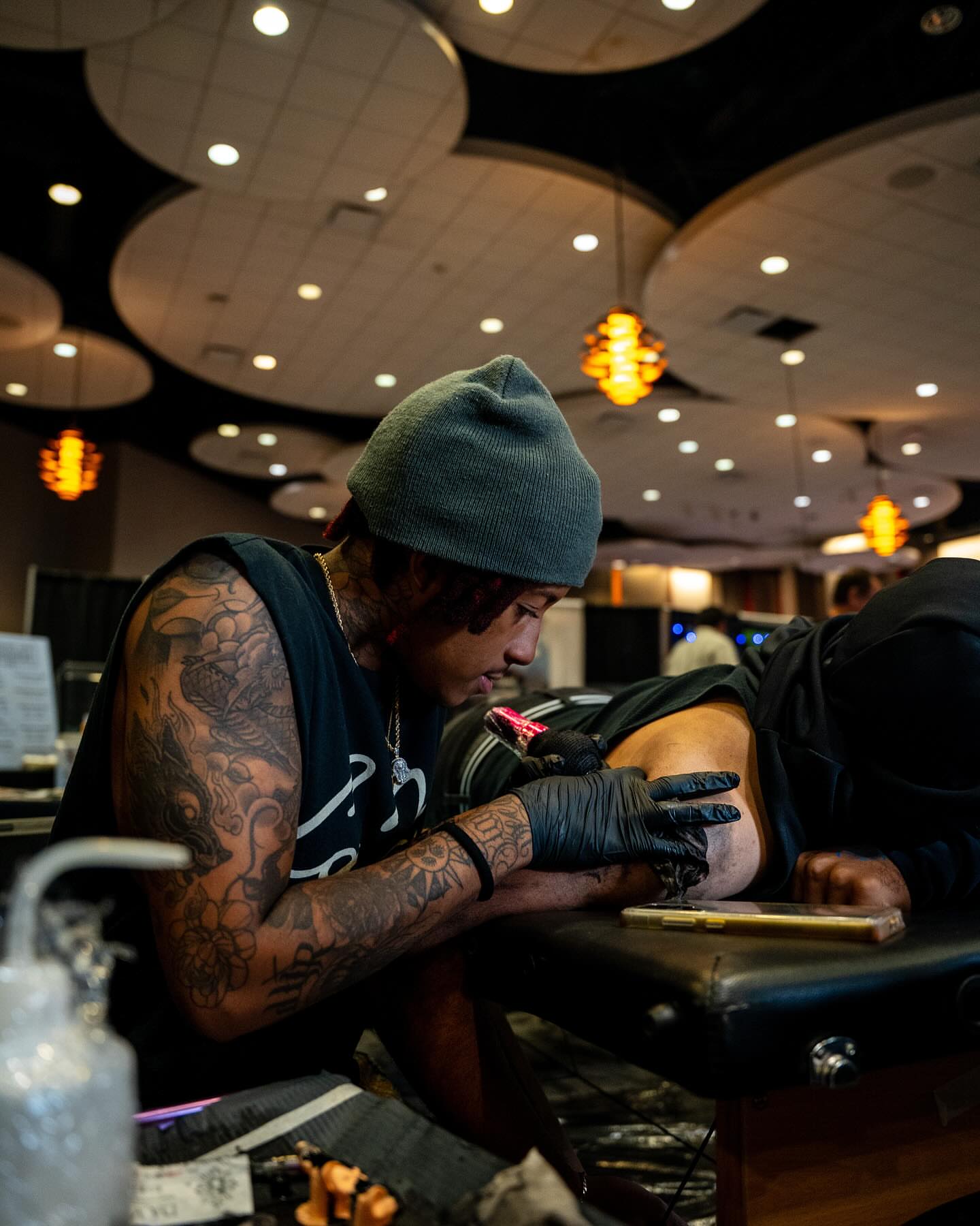 Tattoo artist American traditional tattoo on the chest by orlando