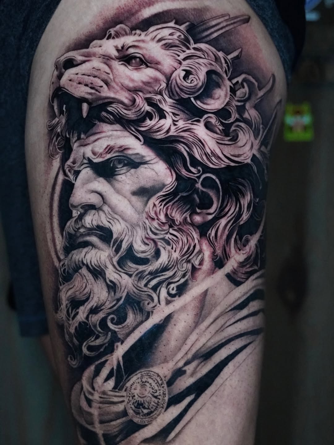 Tattoo by @beckyleetattoos — realism, black_and_grey