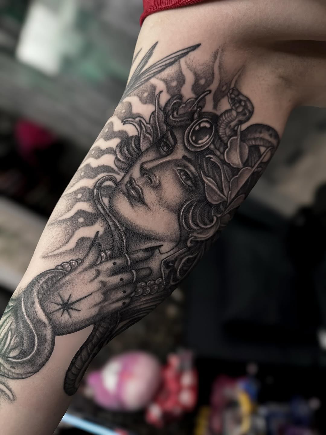 Tattoo by @bonnie_tatt2oos — black_and_grey, realism