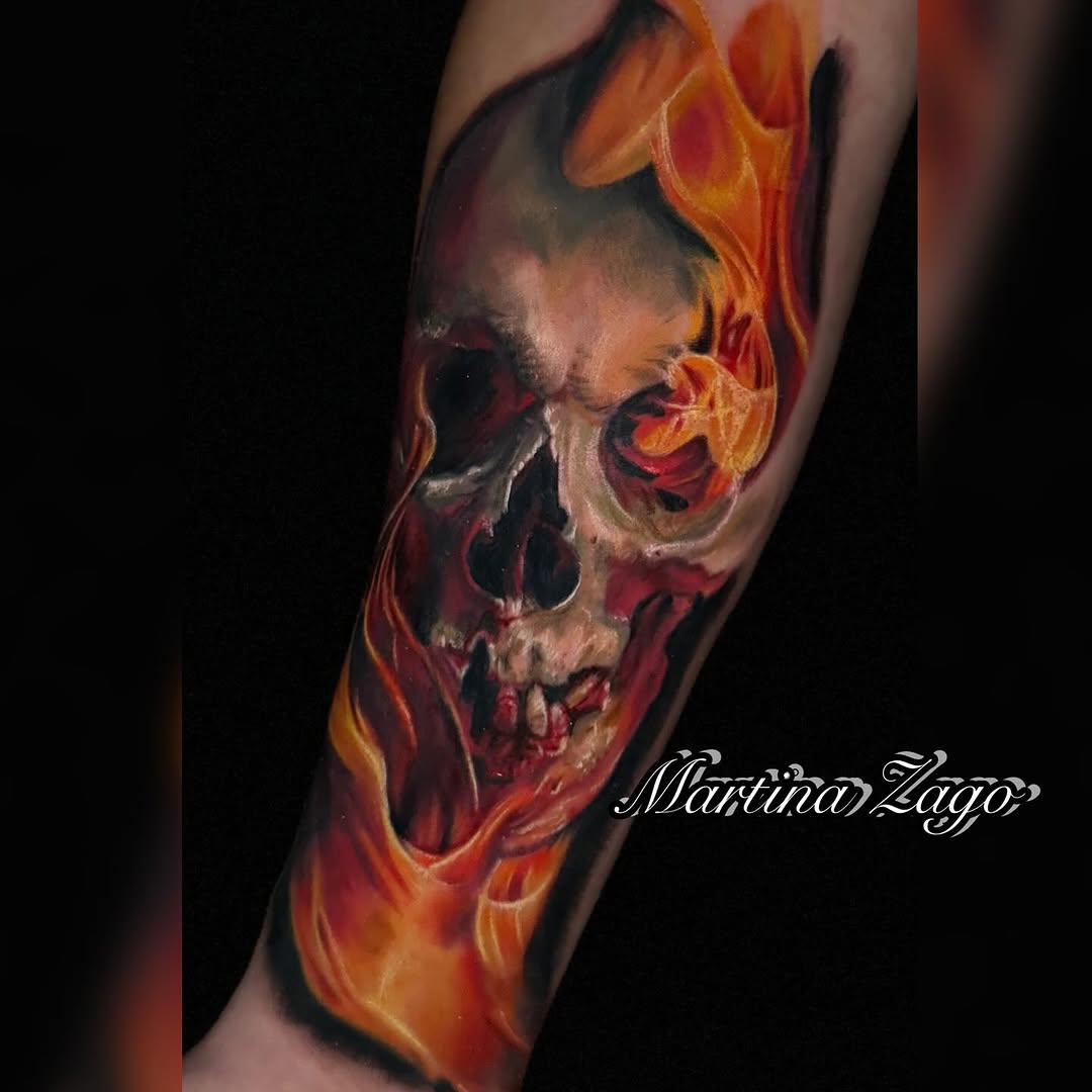Tattoo by @martinazago_tattoo — realism, dark_realism