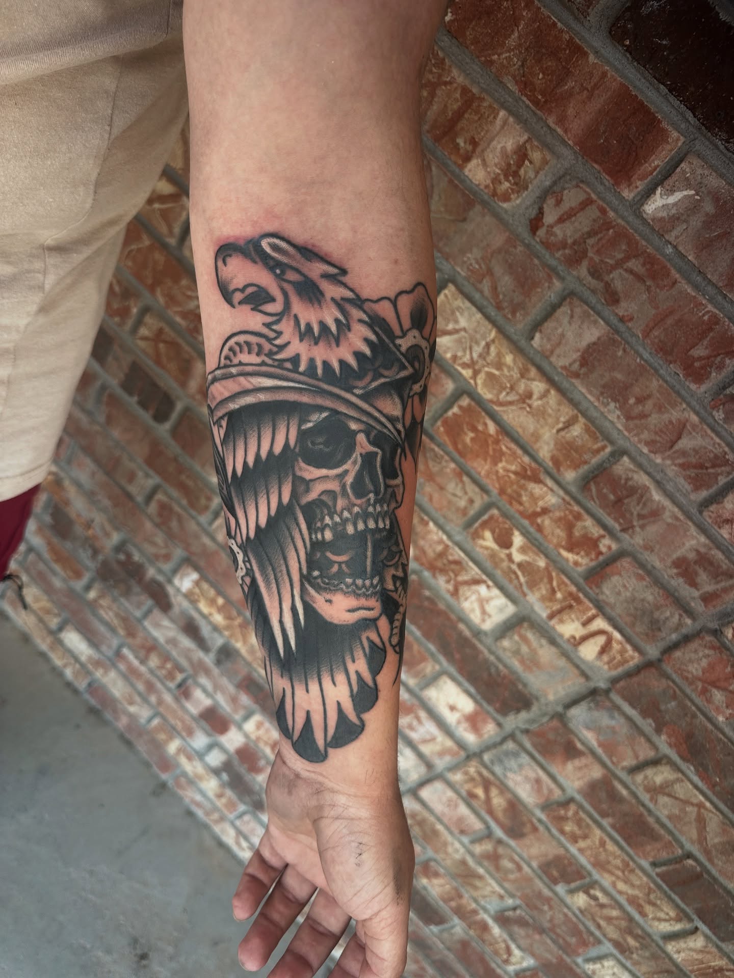 Tattoo by @mattryantattooer — american_traditional, black_and_grey
