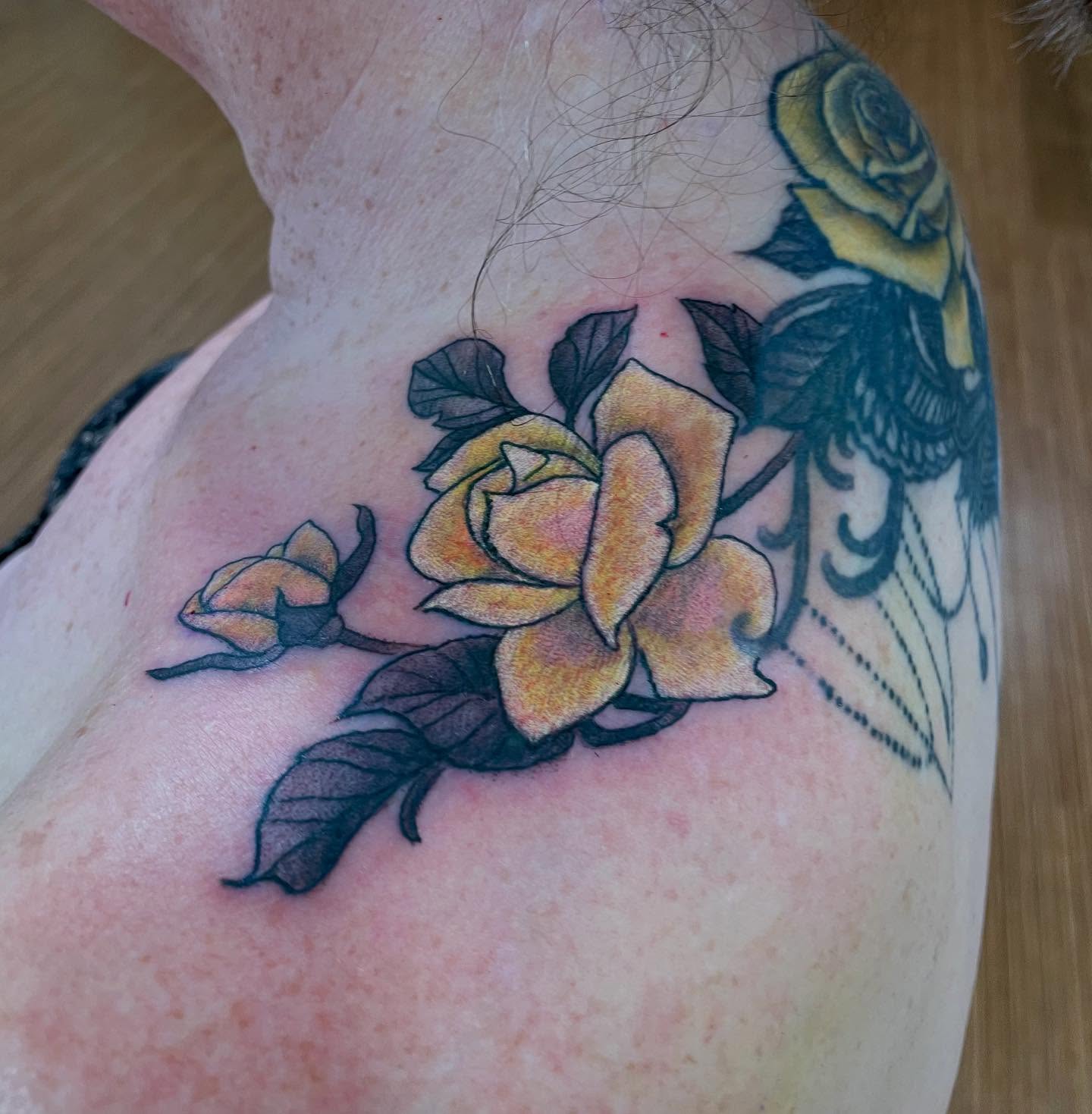 Tattoo by @idoitwithlittlepricks — black_and_grey
