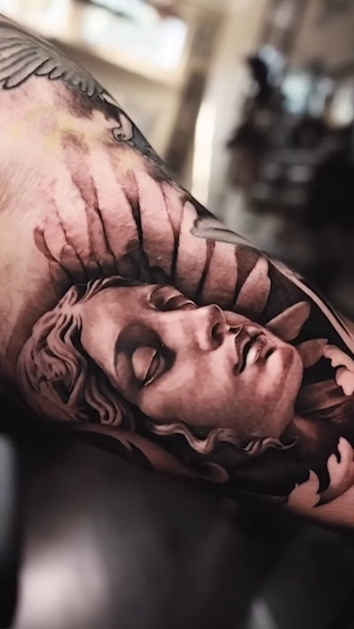 Tattoo by @juan_haka — realism, black_and_grey