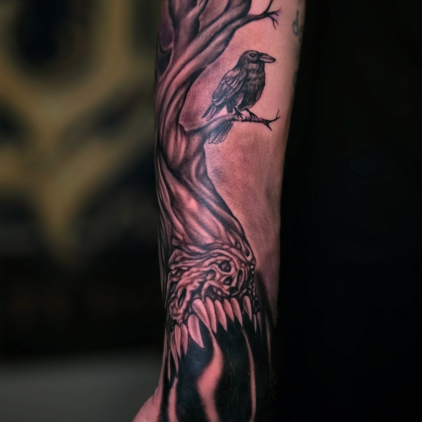 Tattoo by @steelcitytattoos — black_and_grey, realism