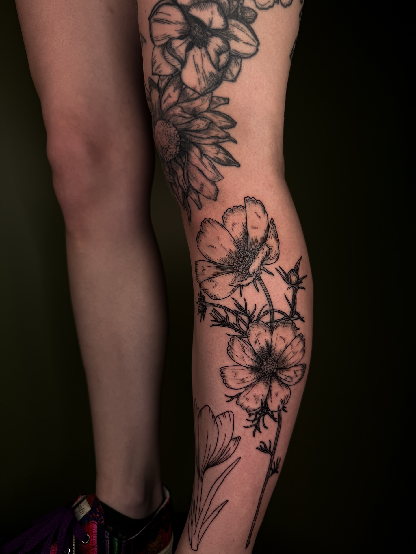 Tattoo by @faunawitchtattoo — black_and_grey