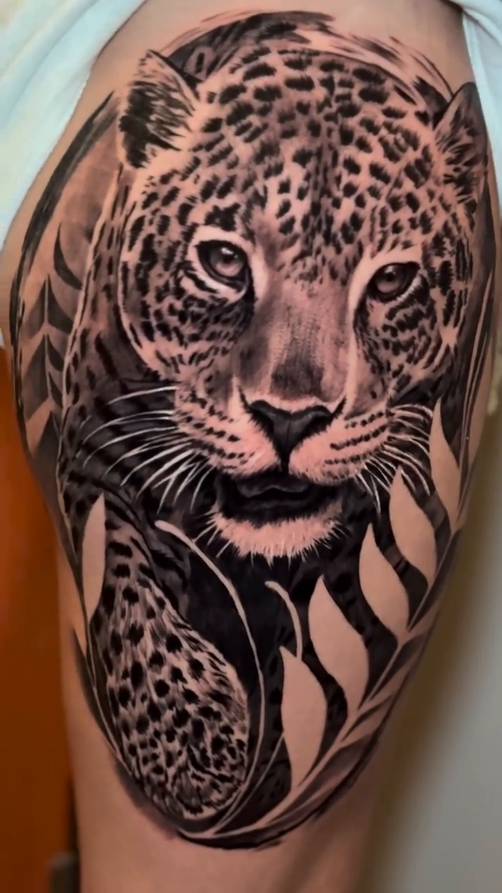 Tattoo by @inklayr β realism, black_and_grey