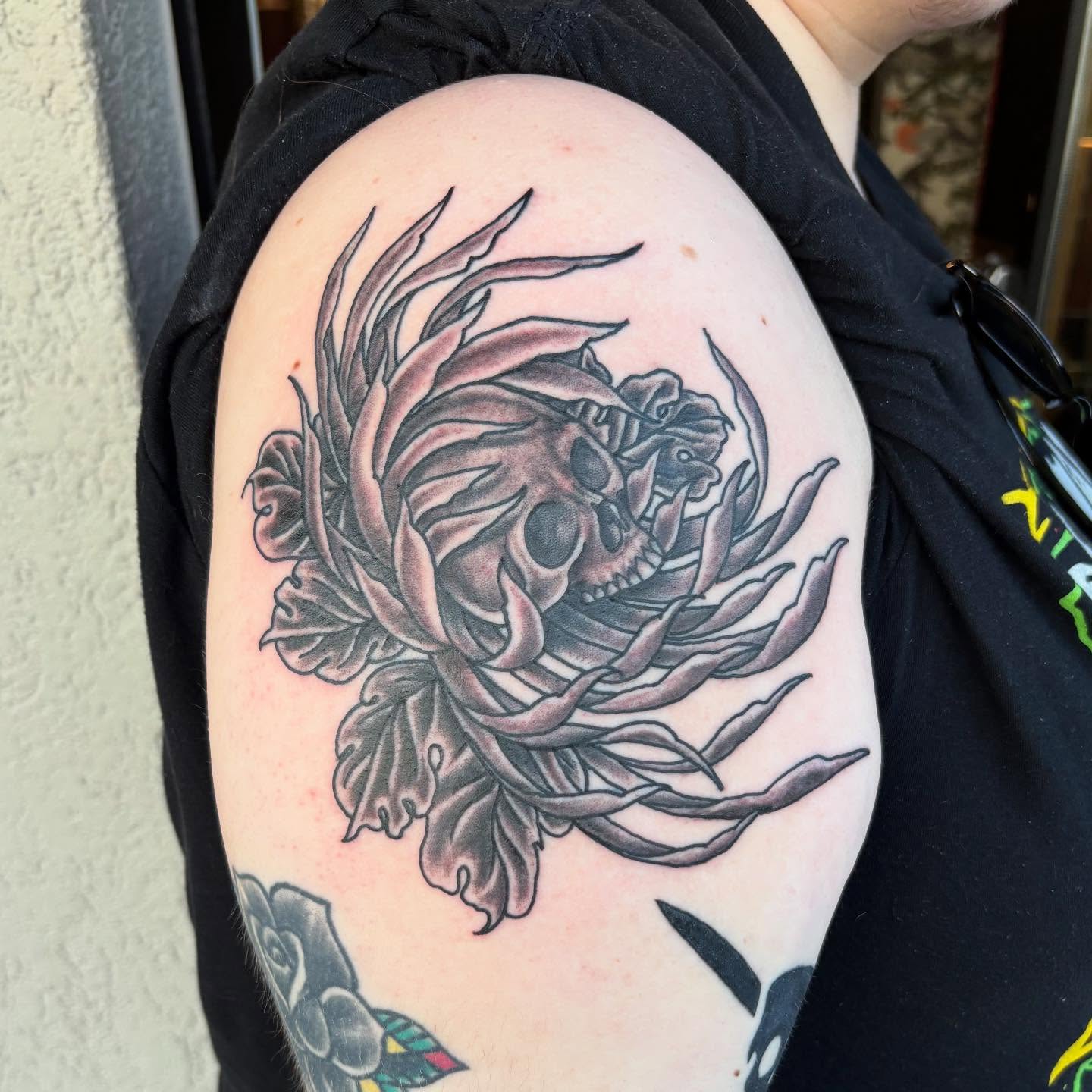 Tattoo by @stefanhagartattooer — black_and_grey, realism