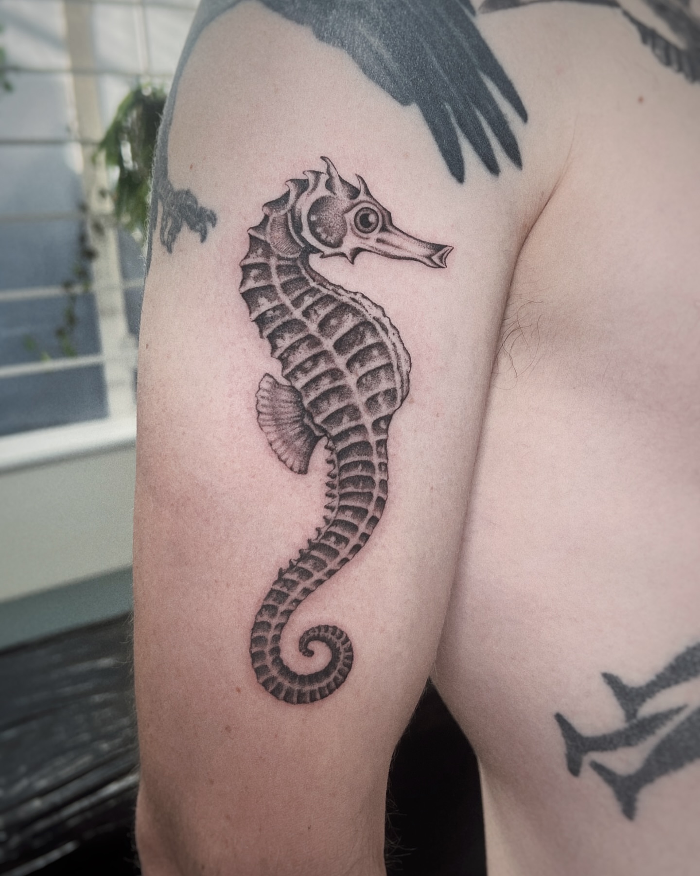 Tattoo by @rebecca_febo — black_and_grey