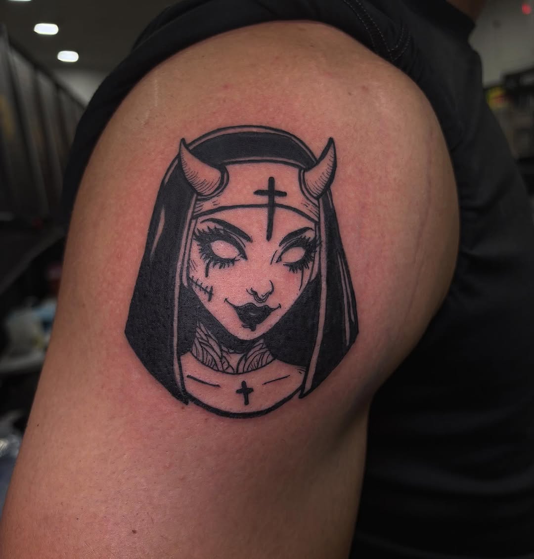Tattoo by @tattoo_shampooh β blackwork, ignorant