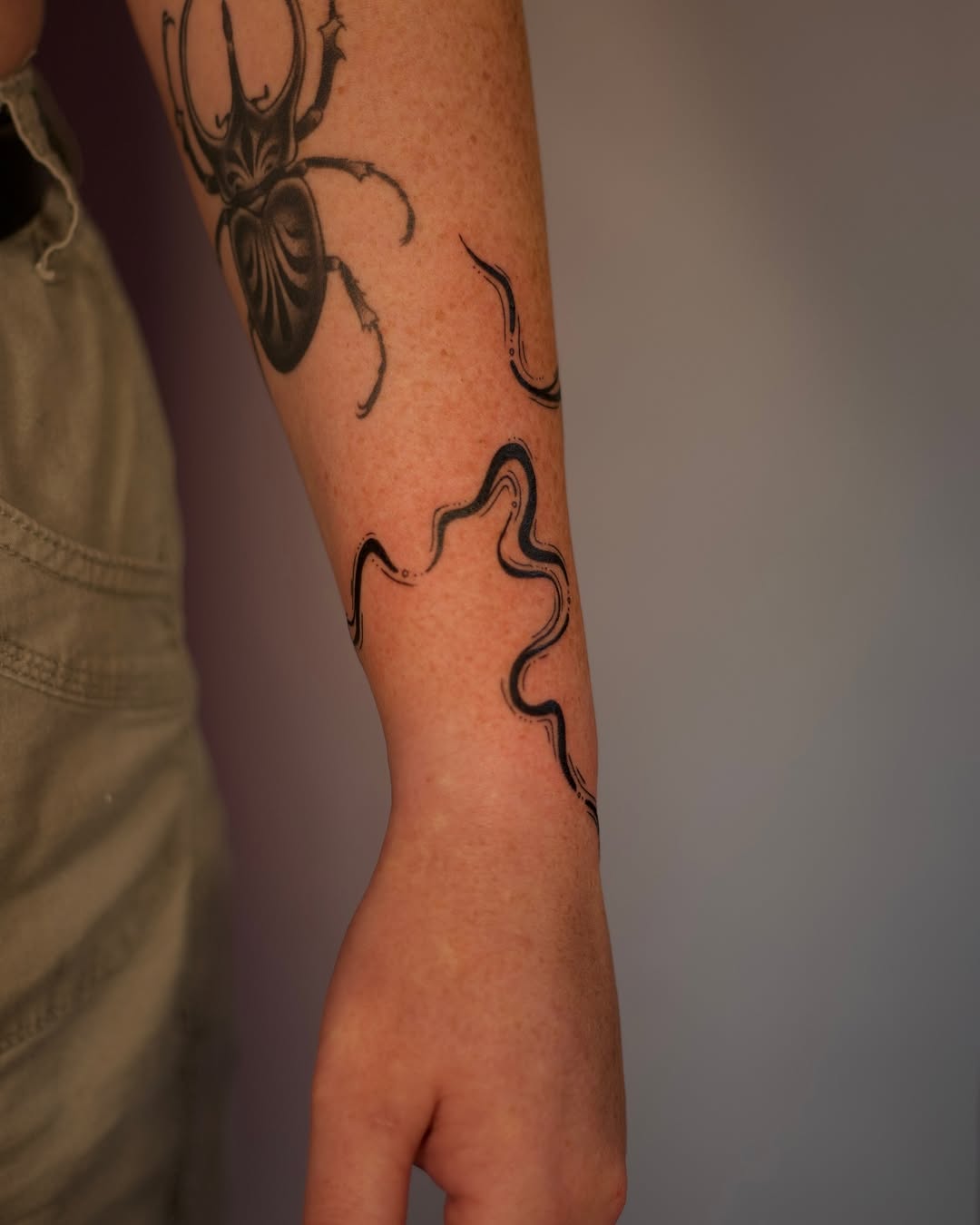 Tattoo by @gingerteatattoos — black_and_grey, realism