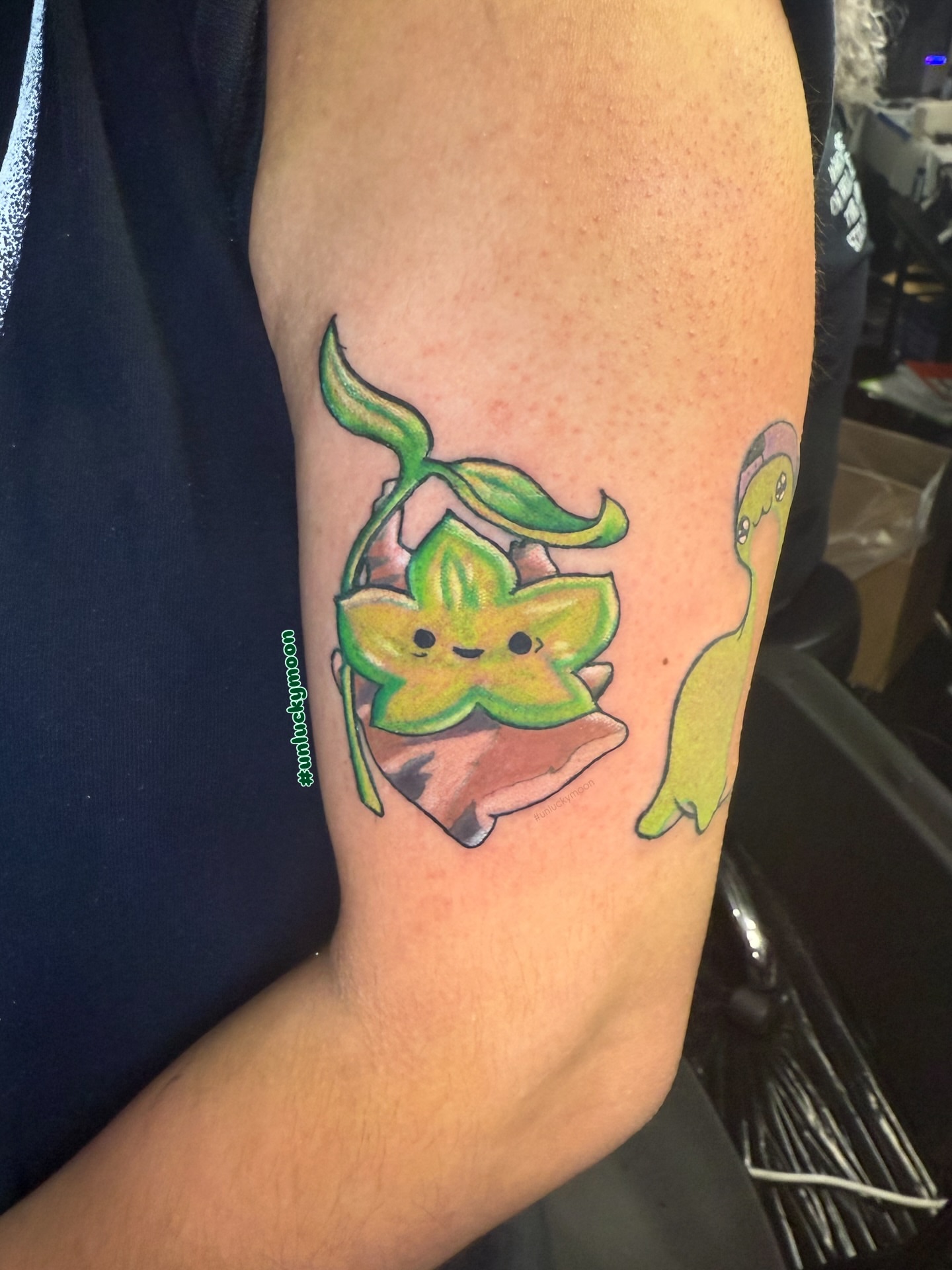 Starfruit illustrative tattoo on the forearm by Destinee DeFriece