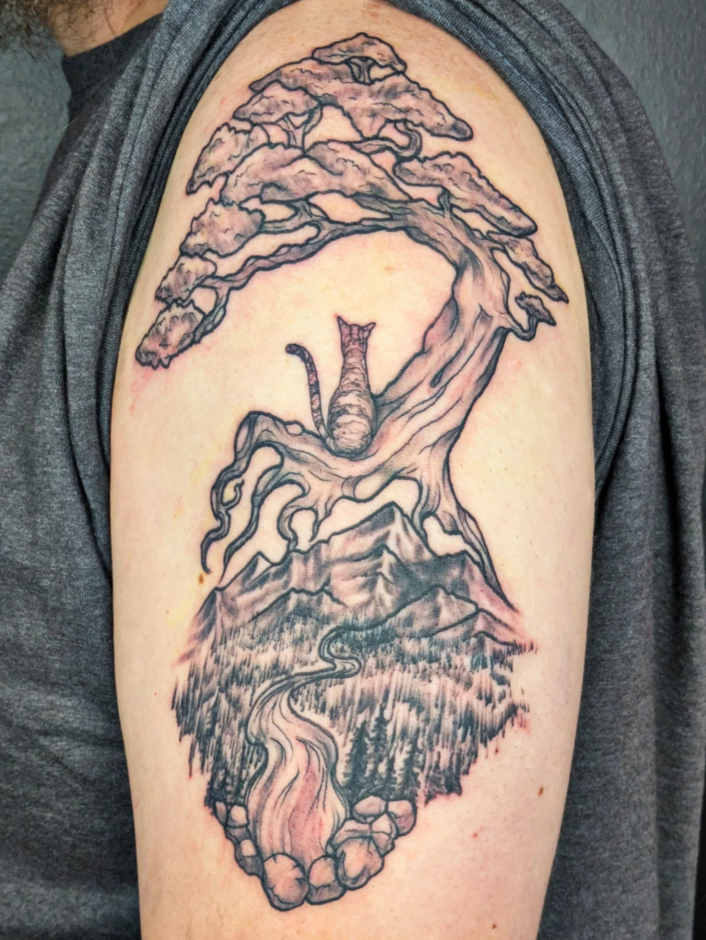 Tattoo by @tedslaymaker — black_and_grey, realism