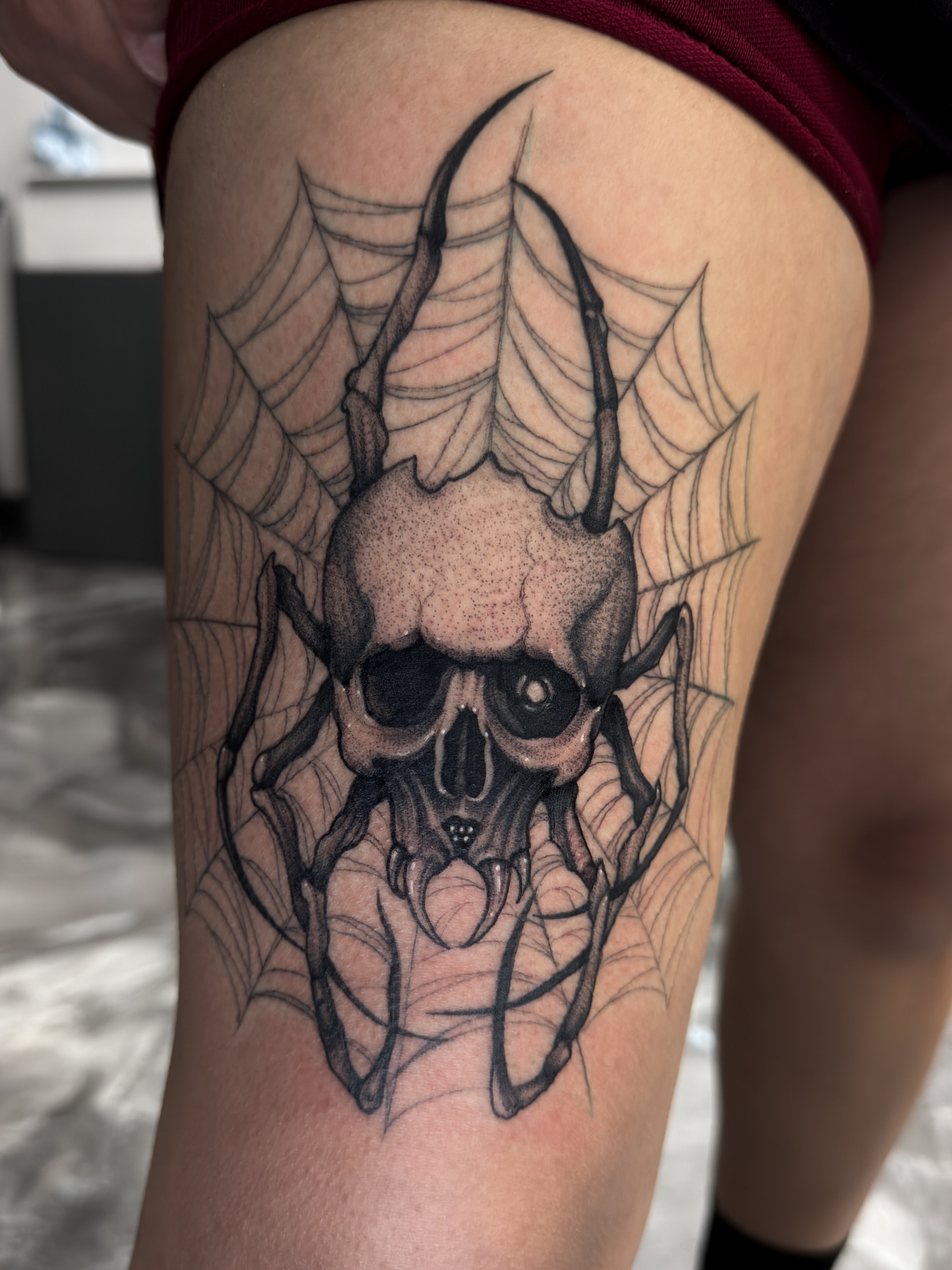 Tattoo by @thegabah — dotwork, dark_realism