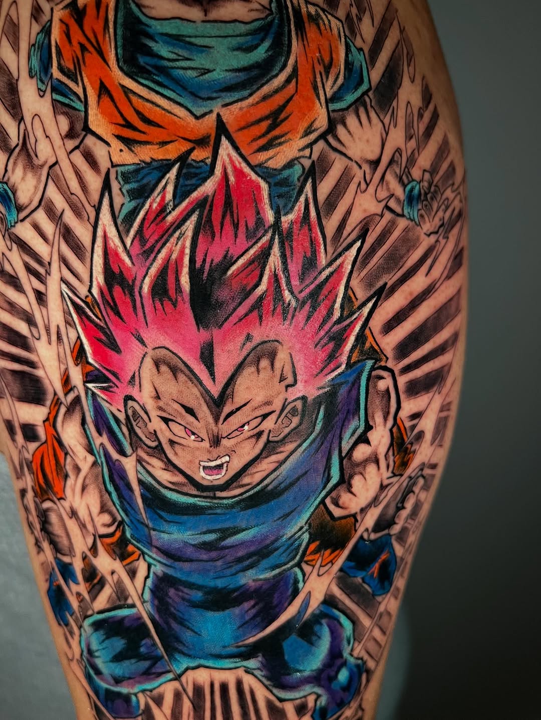 Tattoo by @gameboycolortattoos — anime, new_school