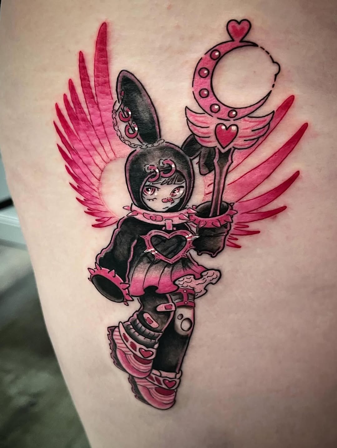 Tattoo by @gameboycolortattoos — new_school, anime