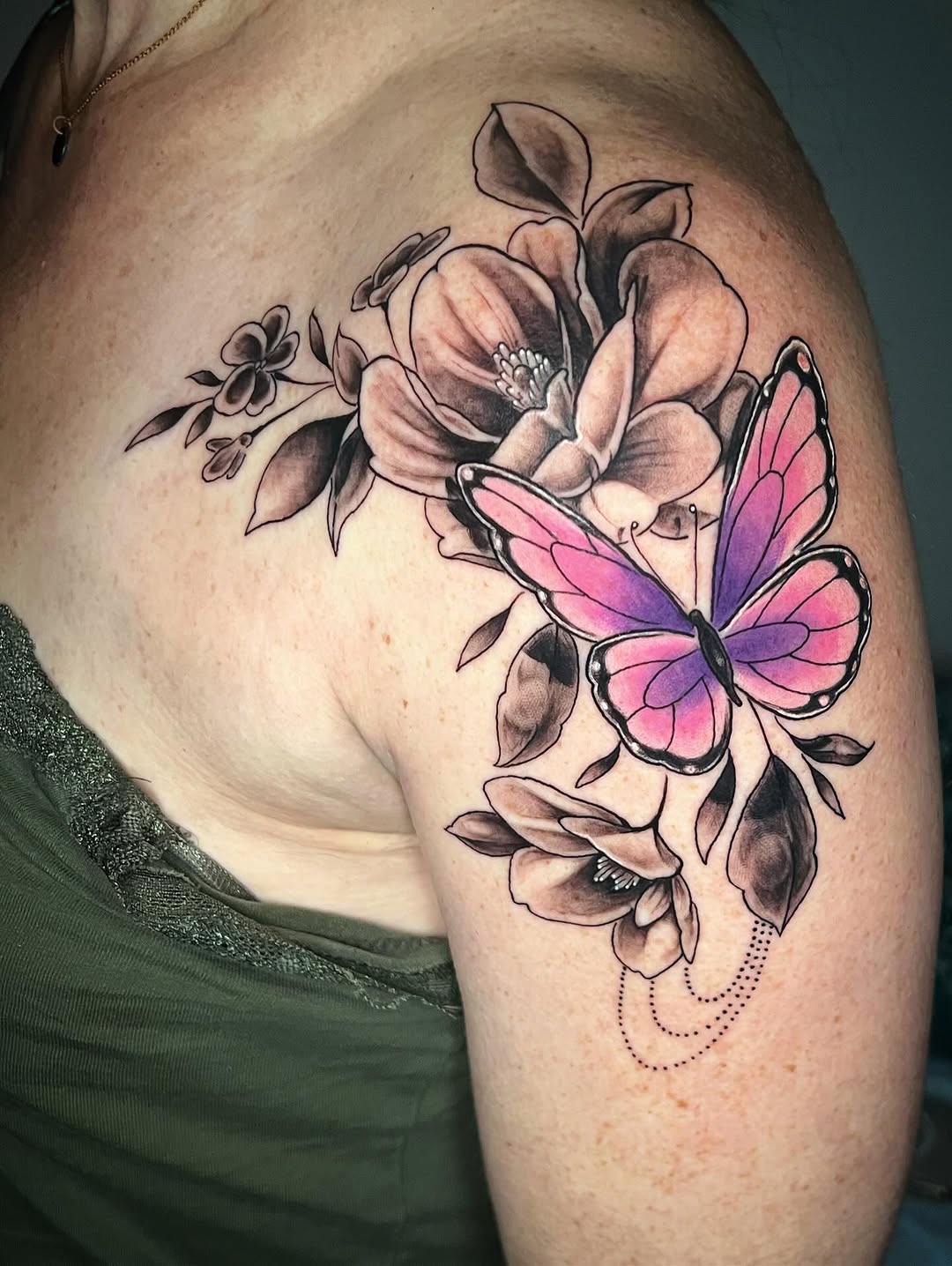Tattoo by @gameboycolortattoos — realism, fine_line