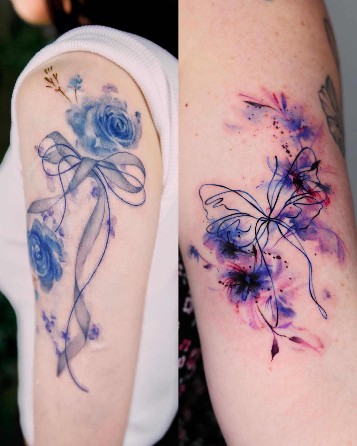 Tattoo by @kaki_tattooer — watercolor