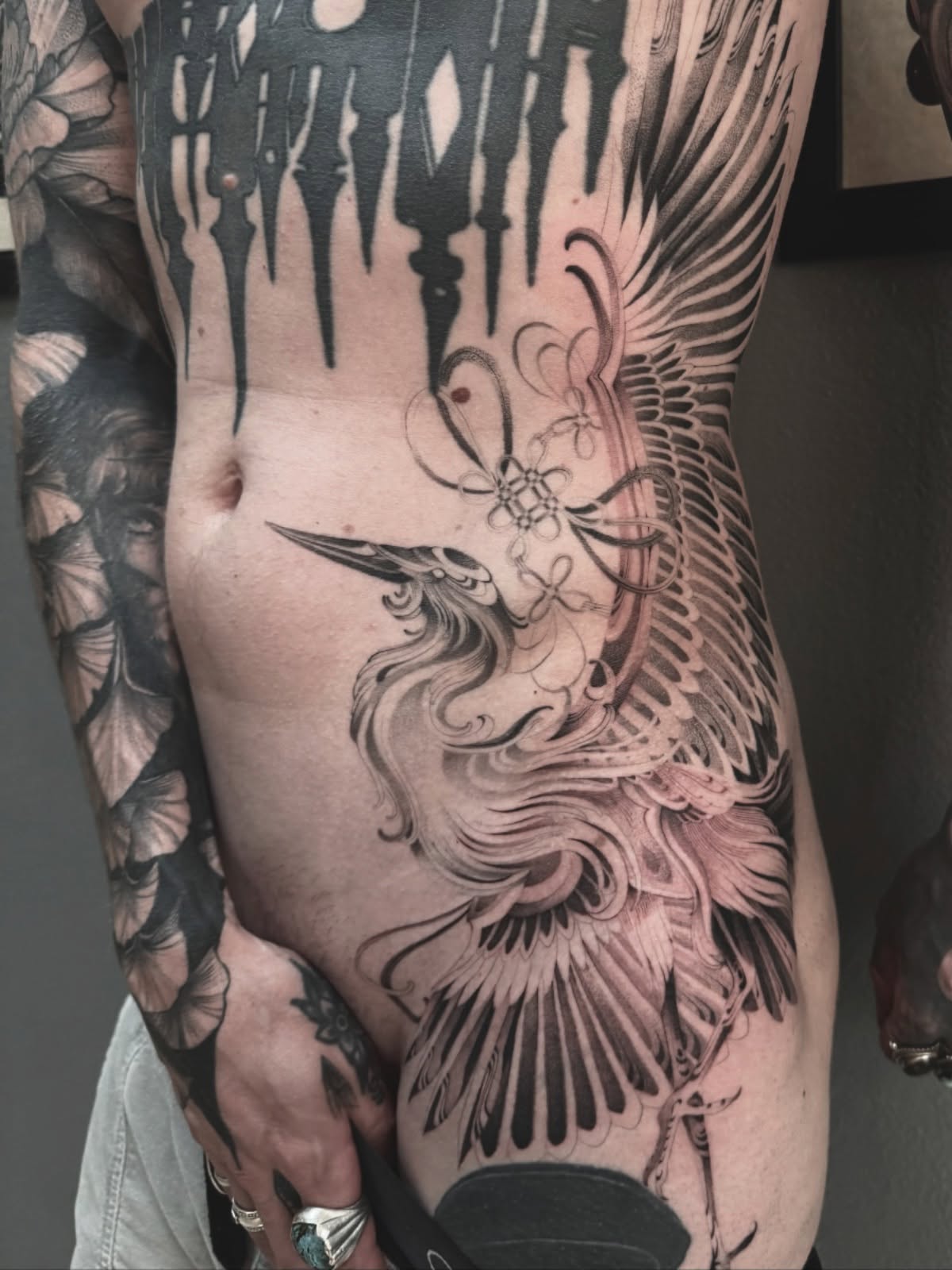 Tattoo by @blacklambx — black_and_grey, realism
