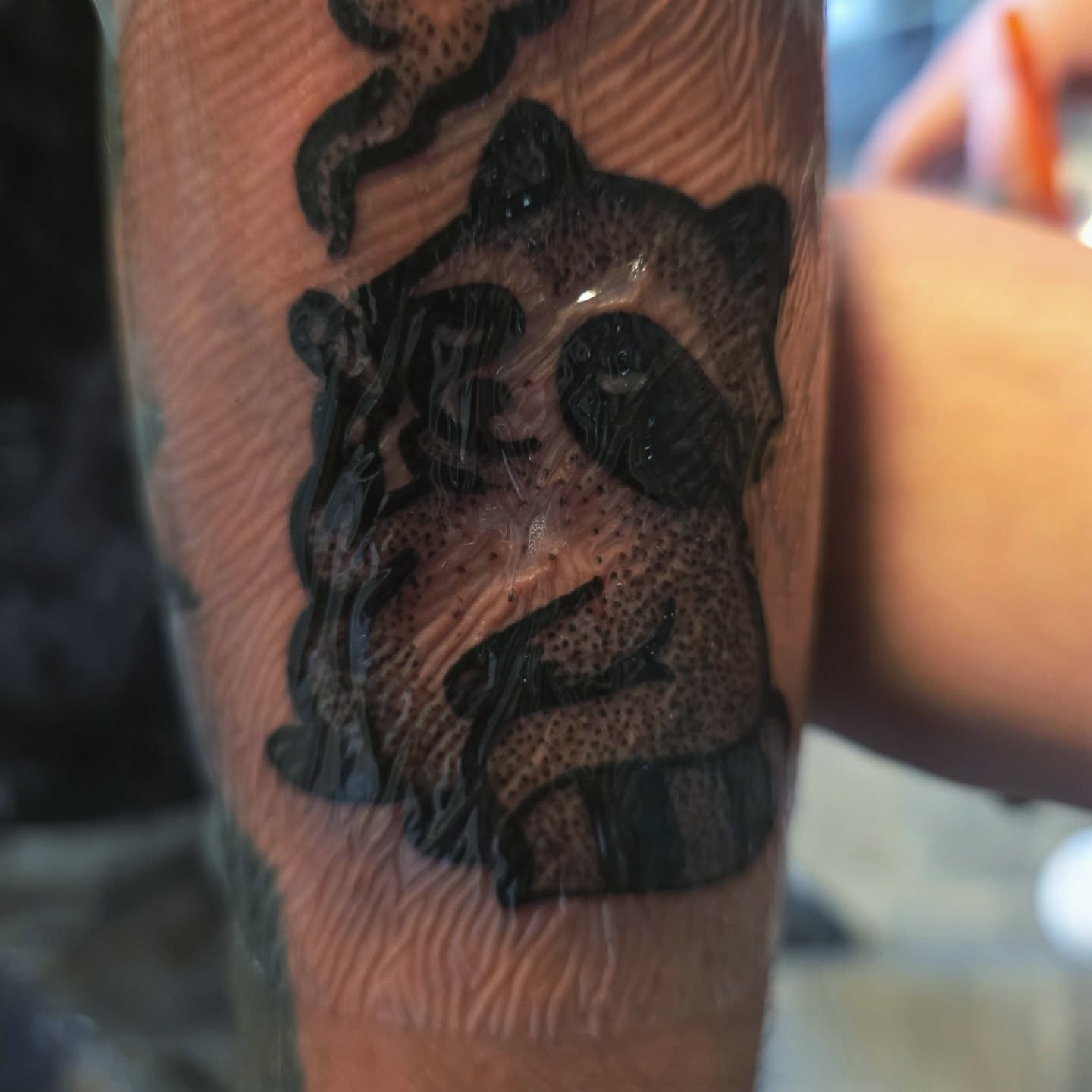 Tattoo by @bonesybettystattoos — dotwork, black_and_grey